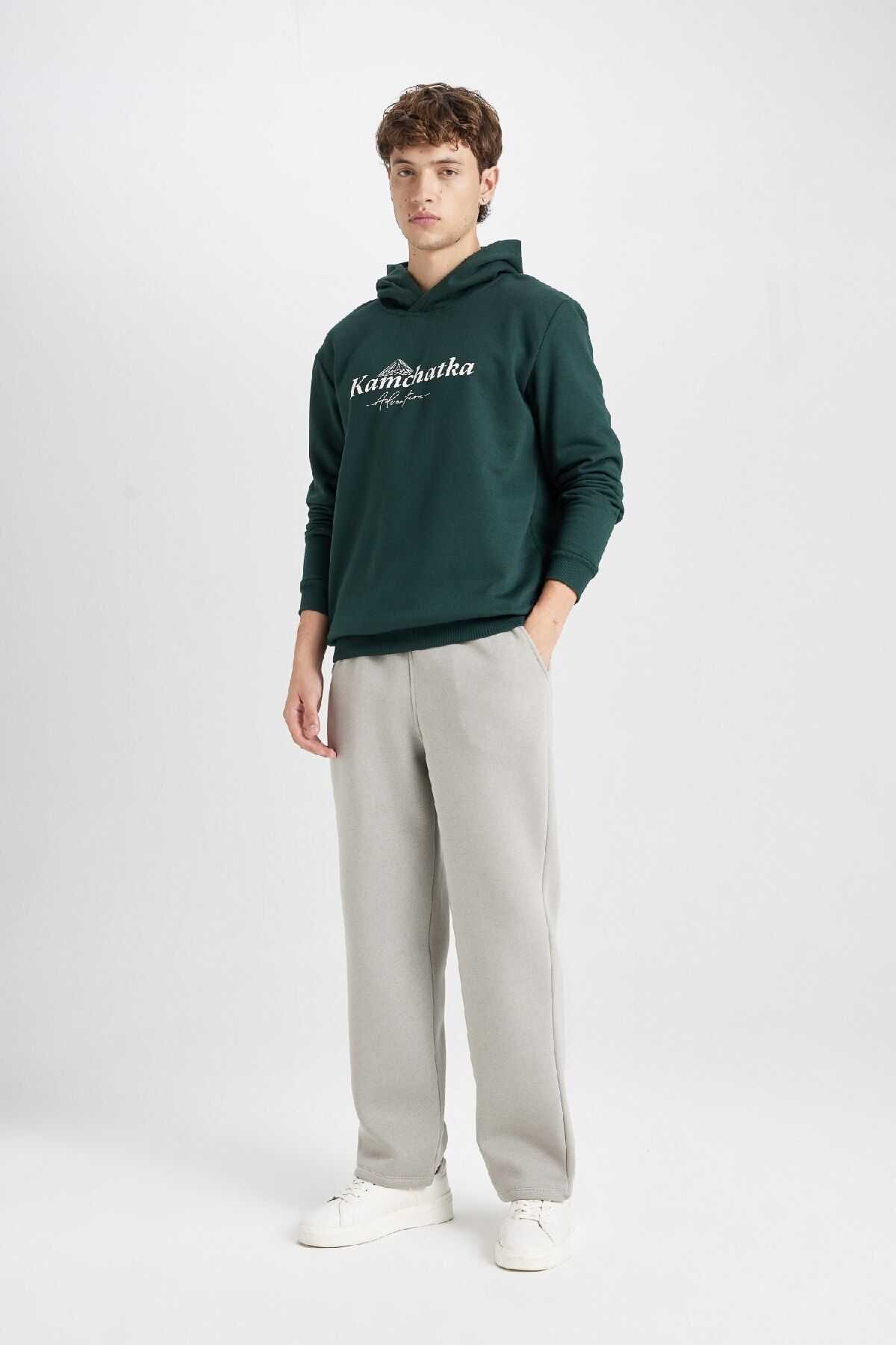 شلوار ورزشی ریلکس فیت سه جیبی ضخیم D8095ax24au