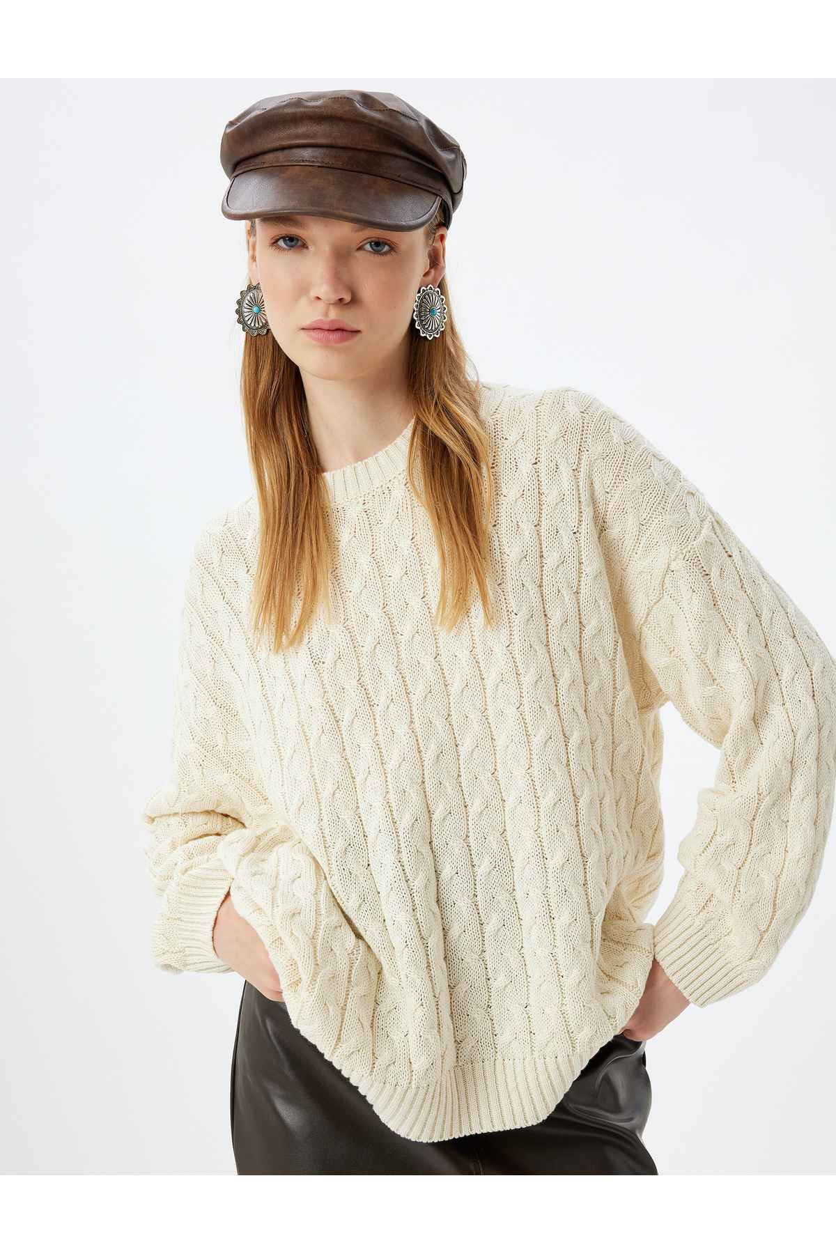 لباس پوششی بافته یقه یقه بزرگ ژاکت ژاکت بزرگ