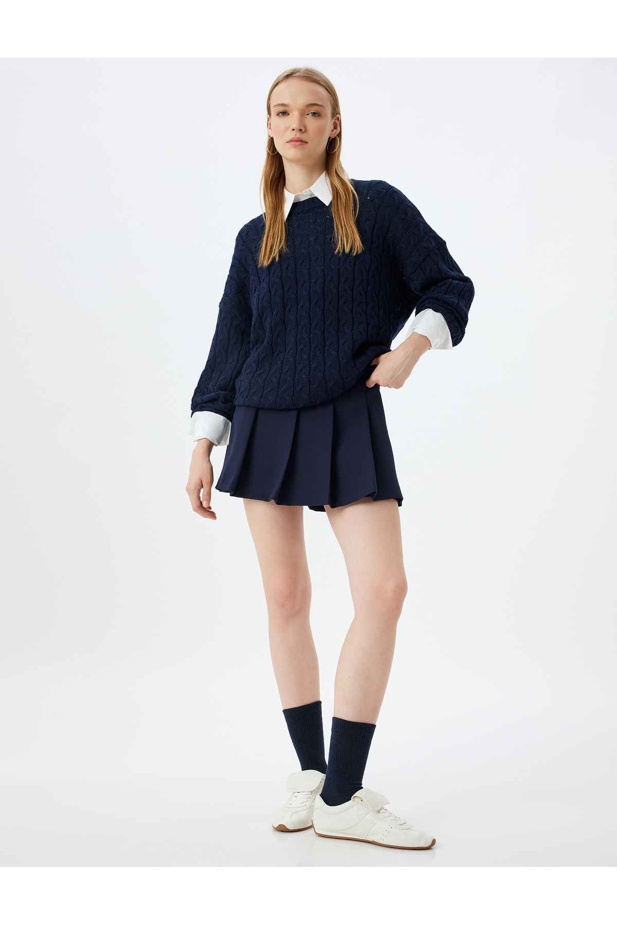 لباس پوششی بافته یقه یقه بزرگ ژاکت ژاکت بزرگ