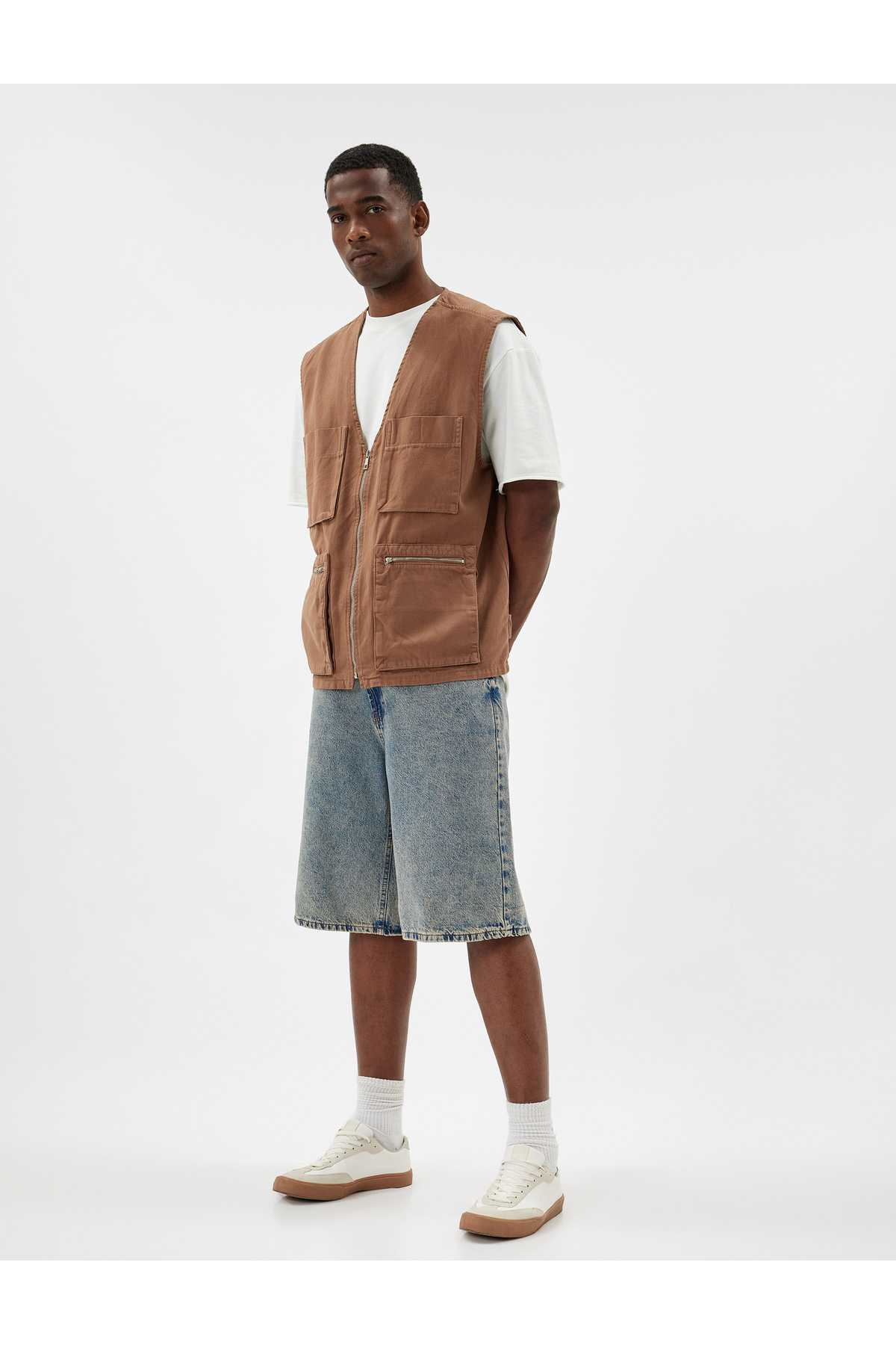 پنبه جیب جیب جیب Slim Fit Cotton