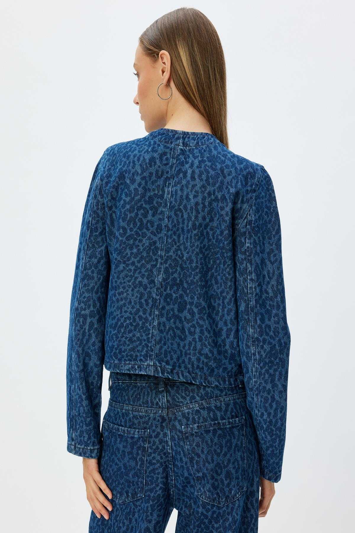 کت زنانه نیلی متوسط