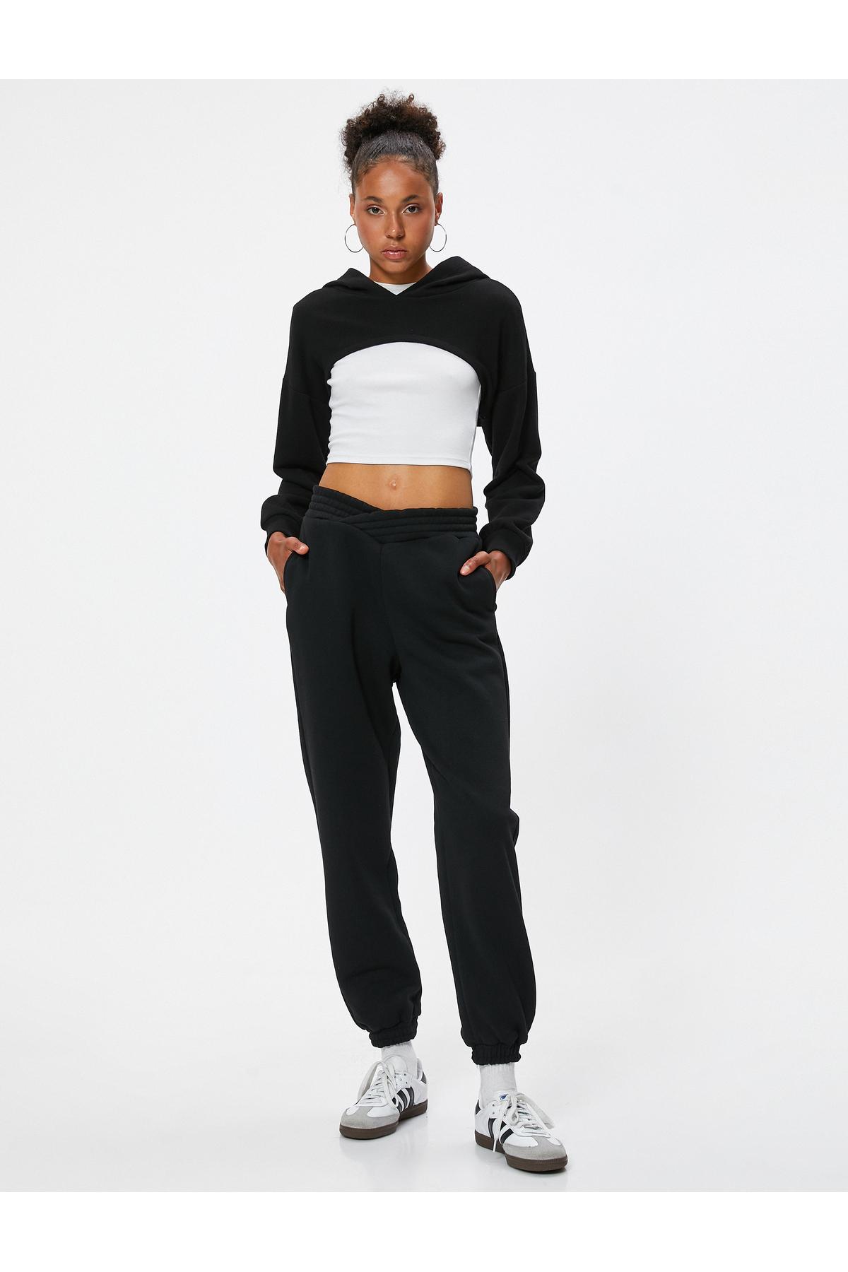 جیب کمری با برش راحت شلوار ورزشی Jogger