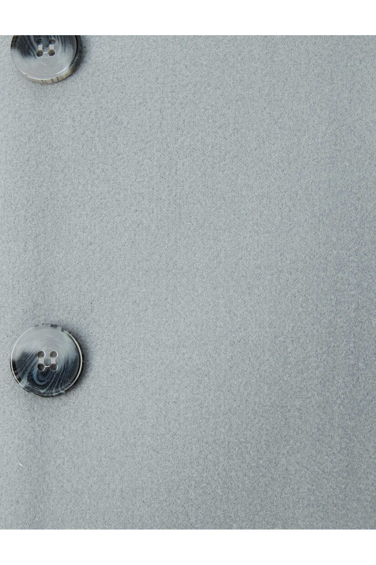 ژاکت کراپ بدون یقه دکمه دار آستین بلند