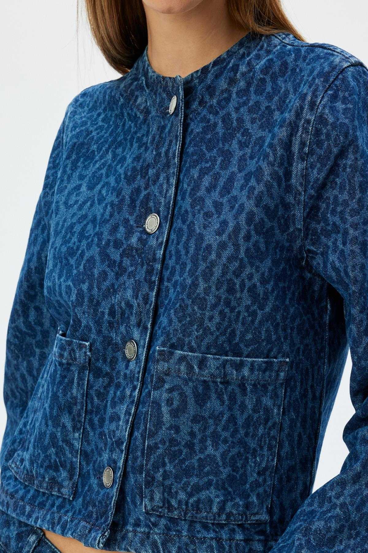 کت زنانه نیلی متوسط