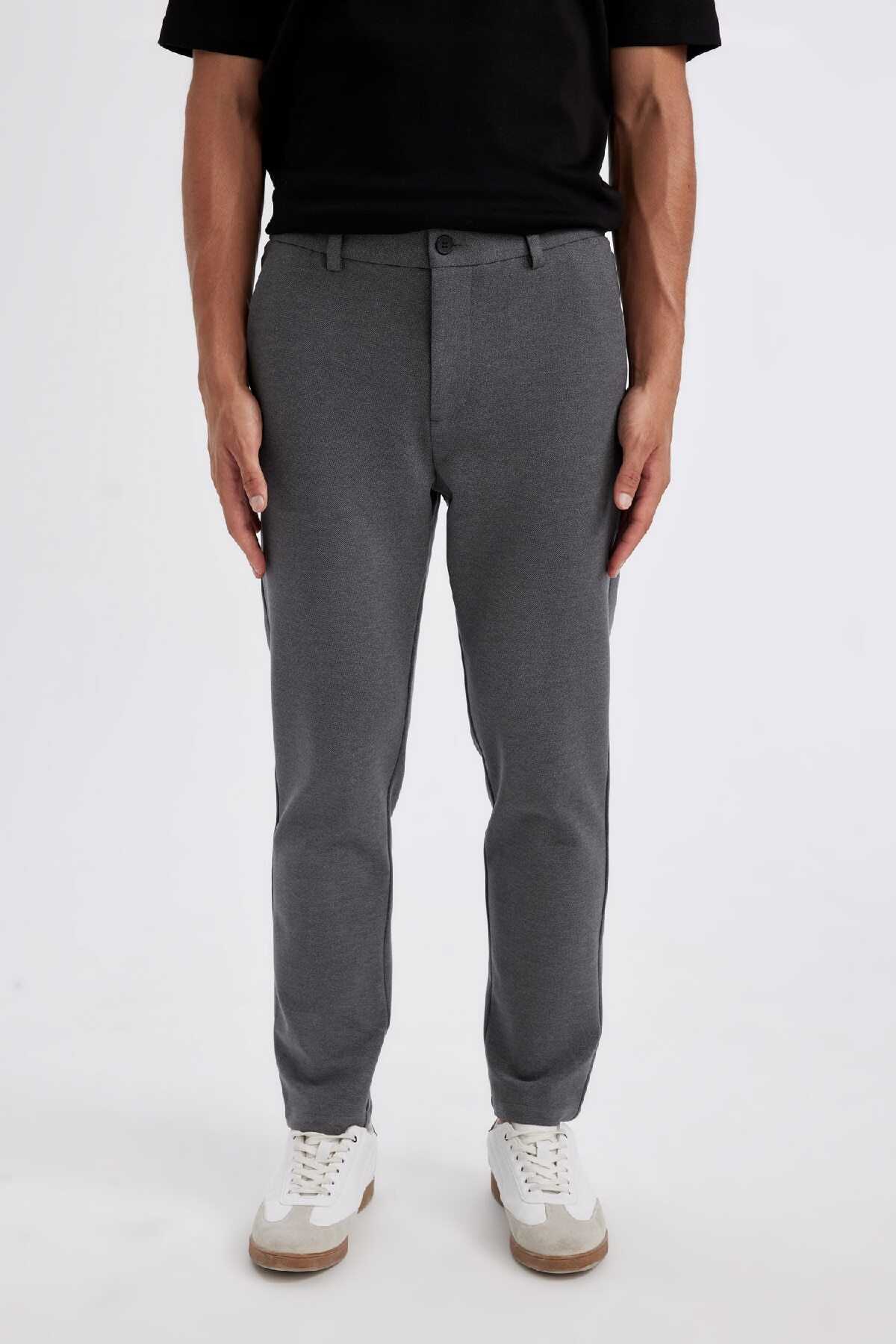 شلوار متناسب با جیب ساده پایه راست D3707ax24au