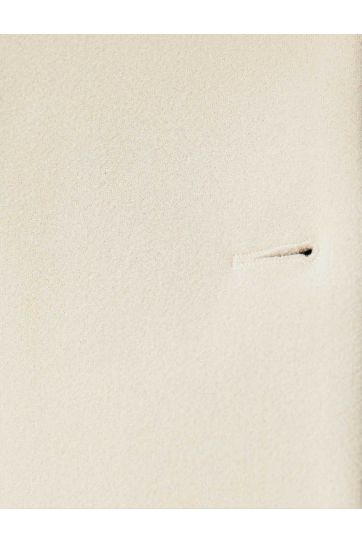 ژاکت کراپ بدون یقه دکمه دار آستین بلند