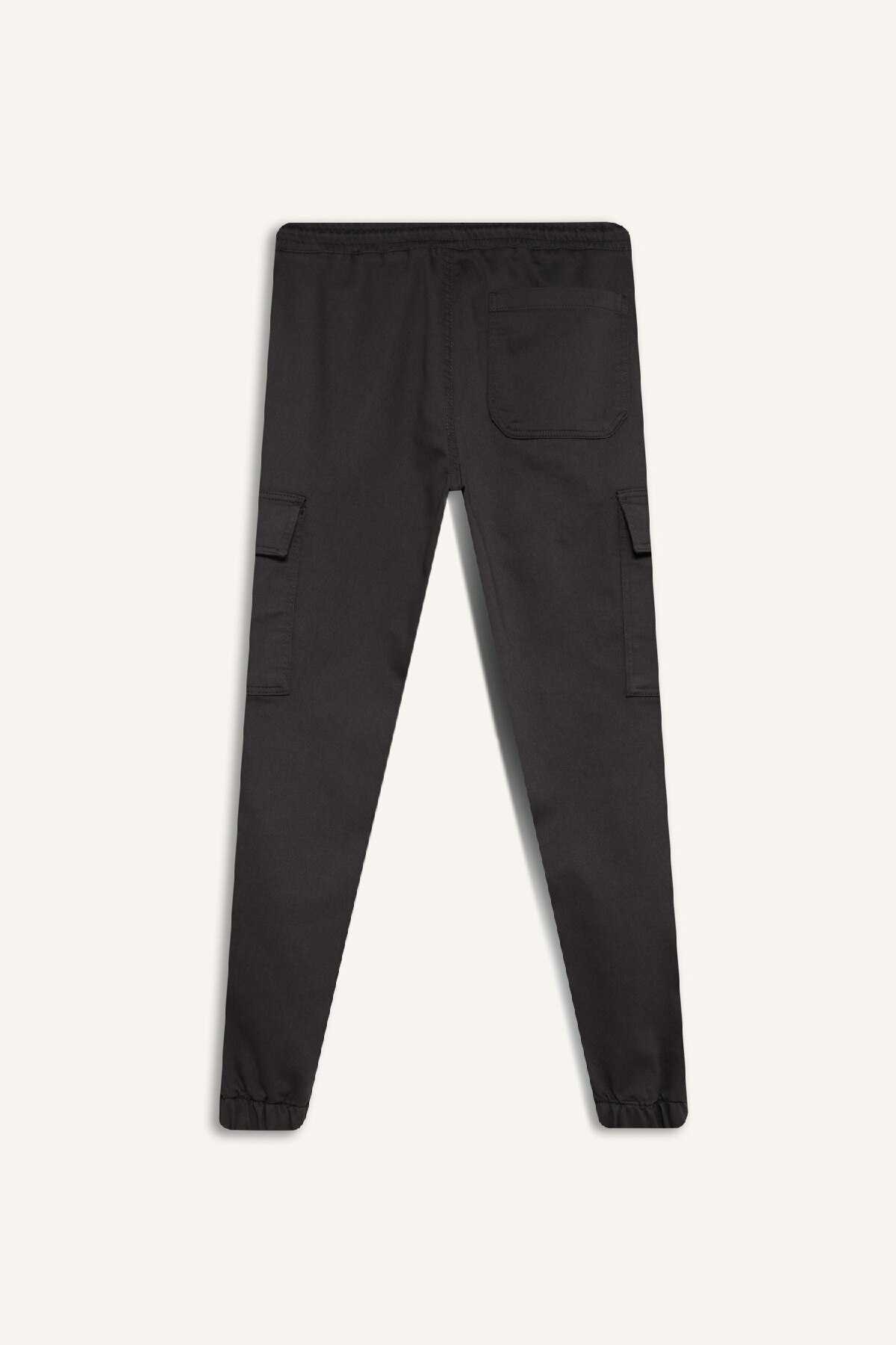 شلوار جیب دار به طور منظم کمر بافت جیب حمل و نقل E0884AX24WN