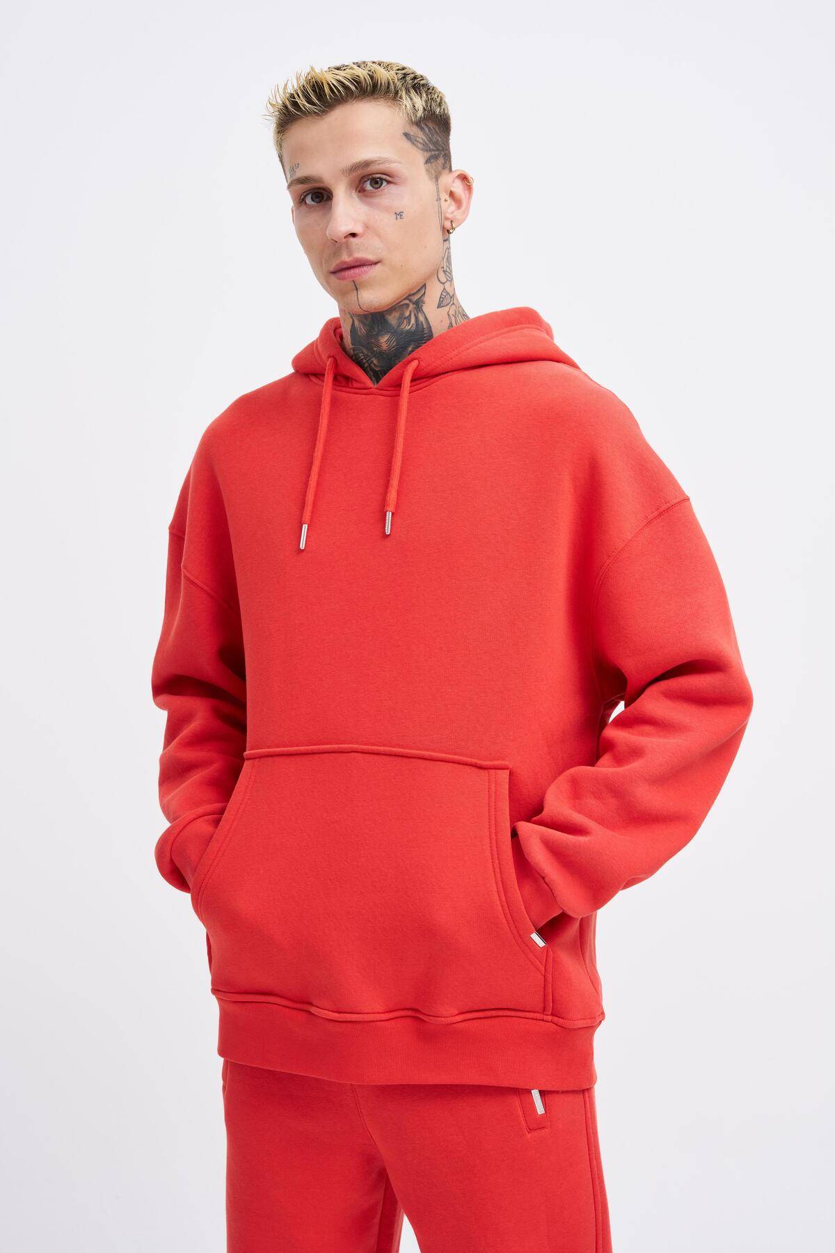 سویشرت جیبی سایز بزرگ یاسی یخی