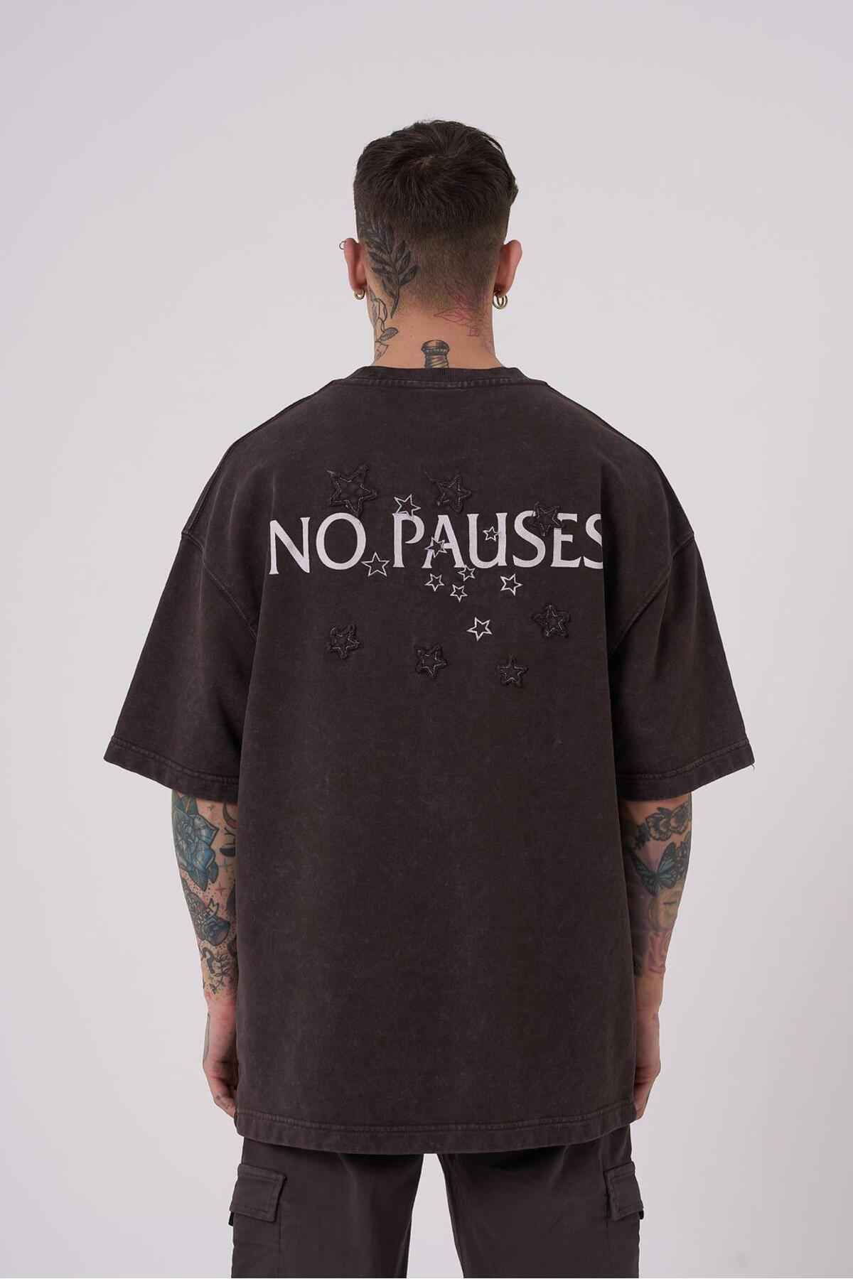 تیشرت مردانه بدون پووز چاپ شده با سایز بزرگ GHOST SPOTTED