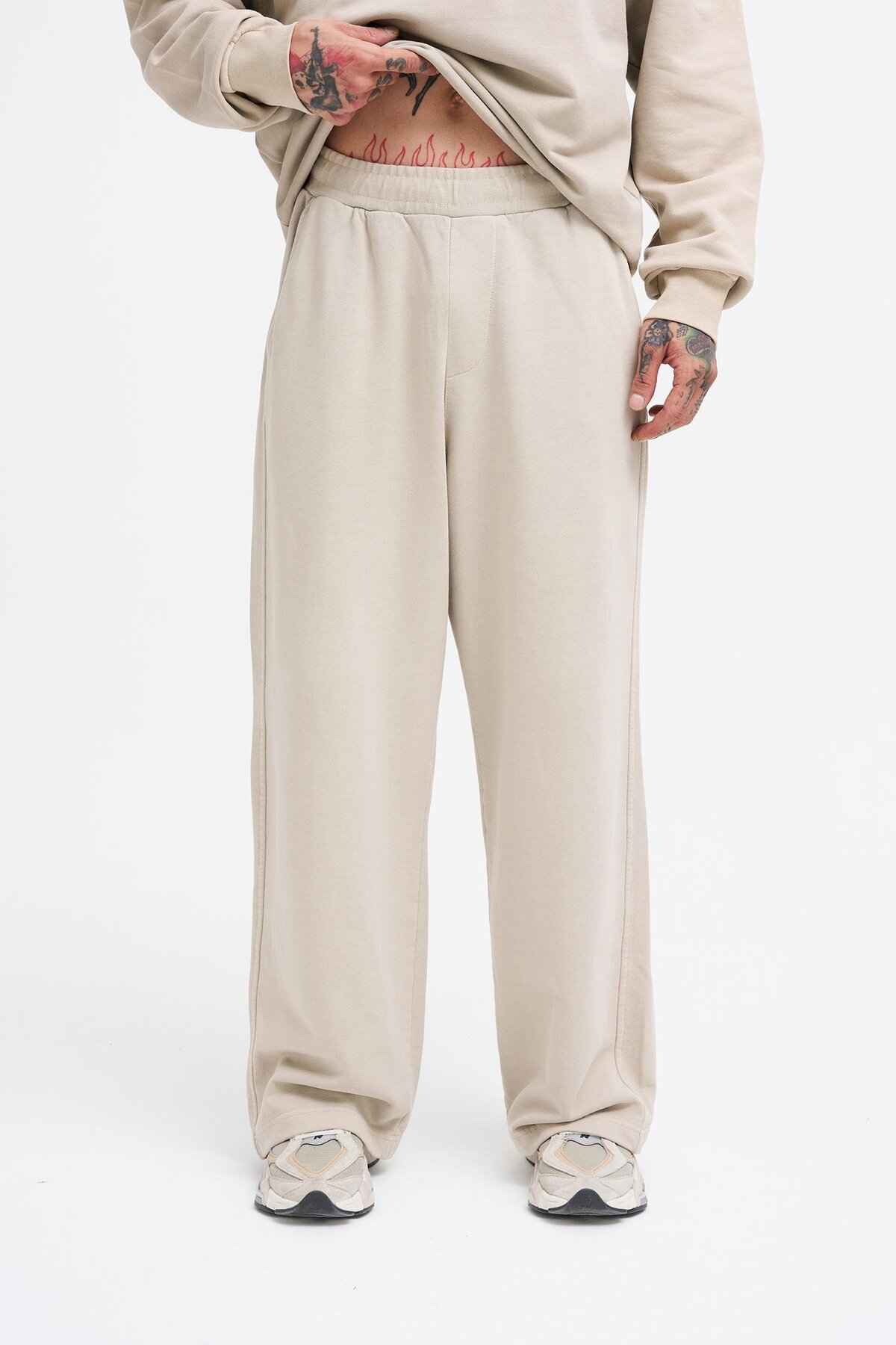 شلوار ورزشی گشاد گشاد ساده مردانه شسته شده