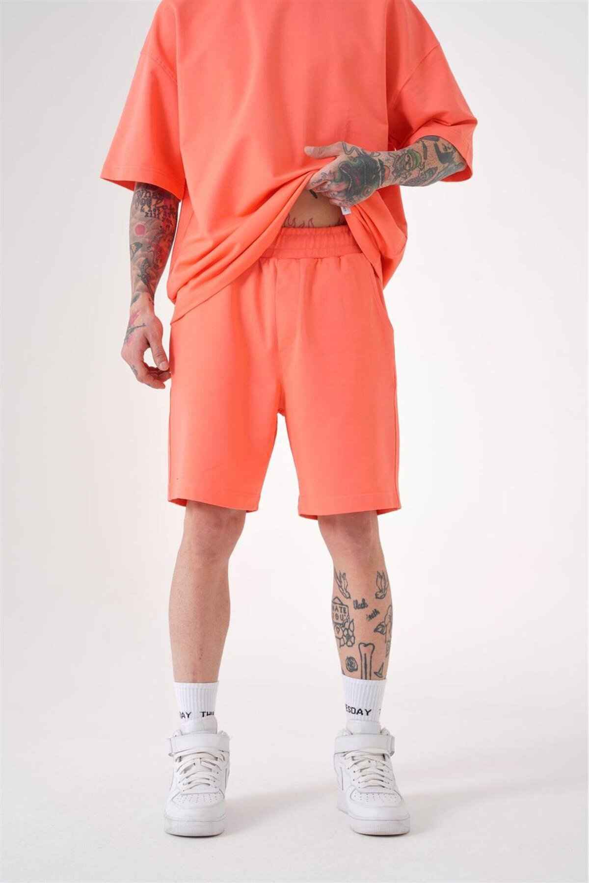 شلوارک طوسی نخی راحت با جیب ممتاز مردانه