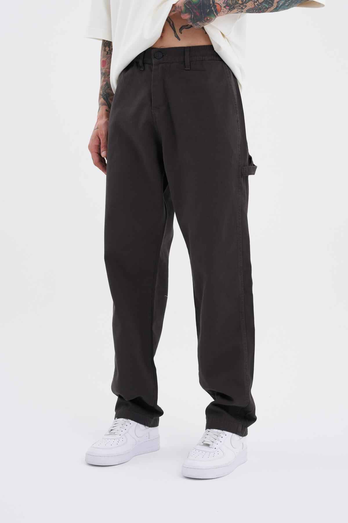 شلوار جین مشکی معمولی مردانه