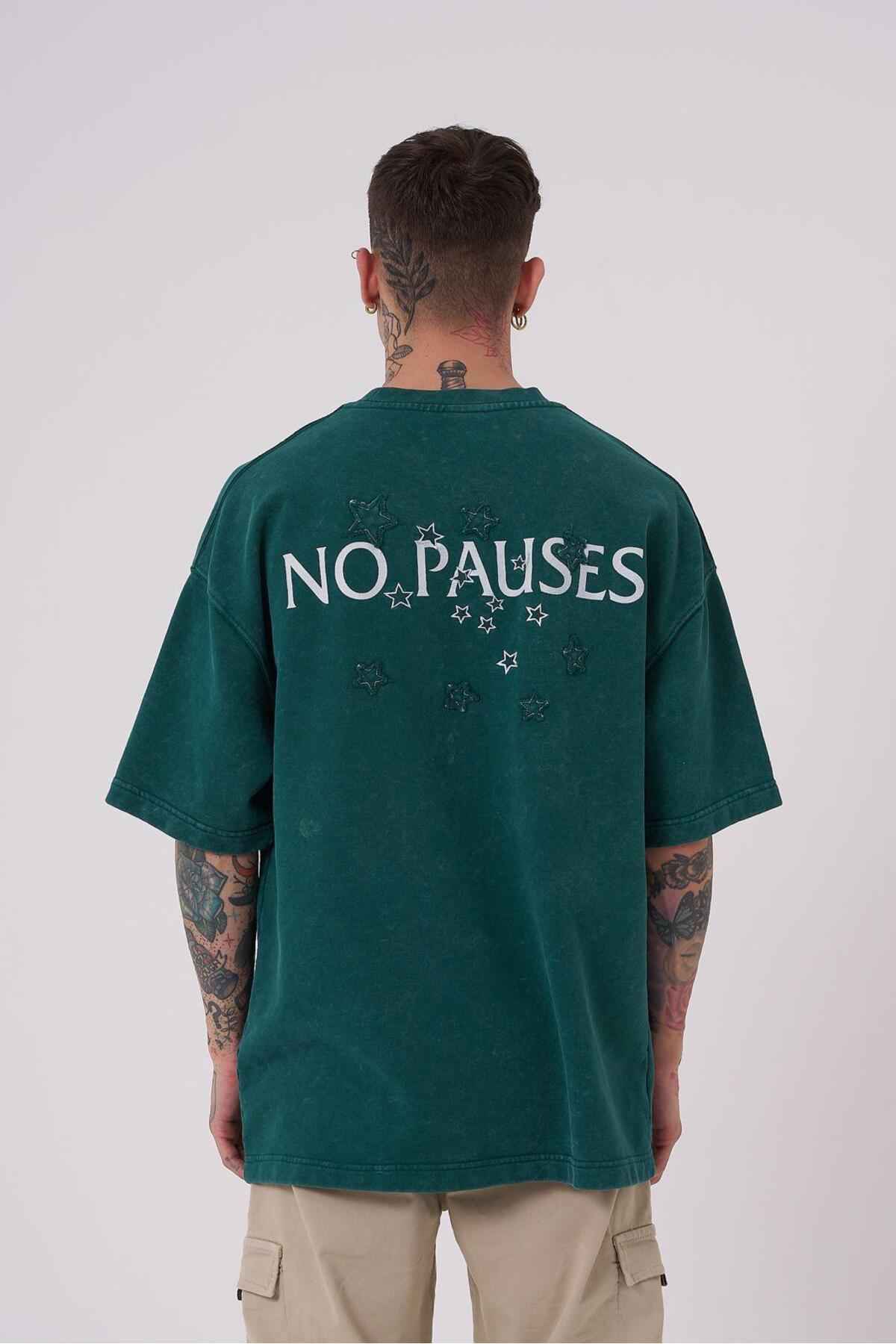 تیشرت مردانه بدون پووز چاپ شده با سایز بزرگ GHOST SPOTTED