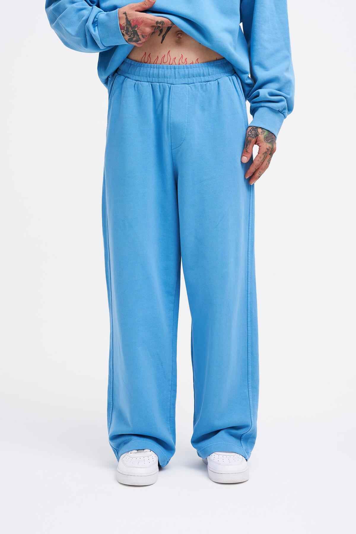 شلوار ورزشی گشاد گشاد ساده مردانه شسته شده