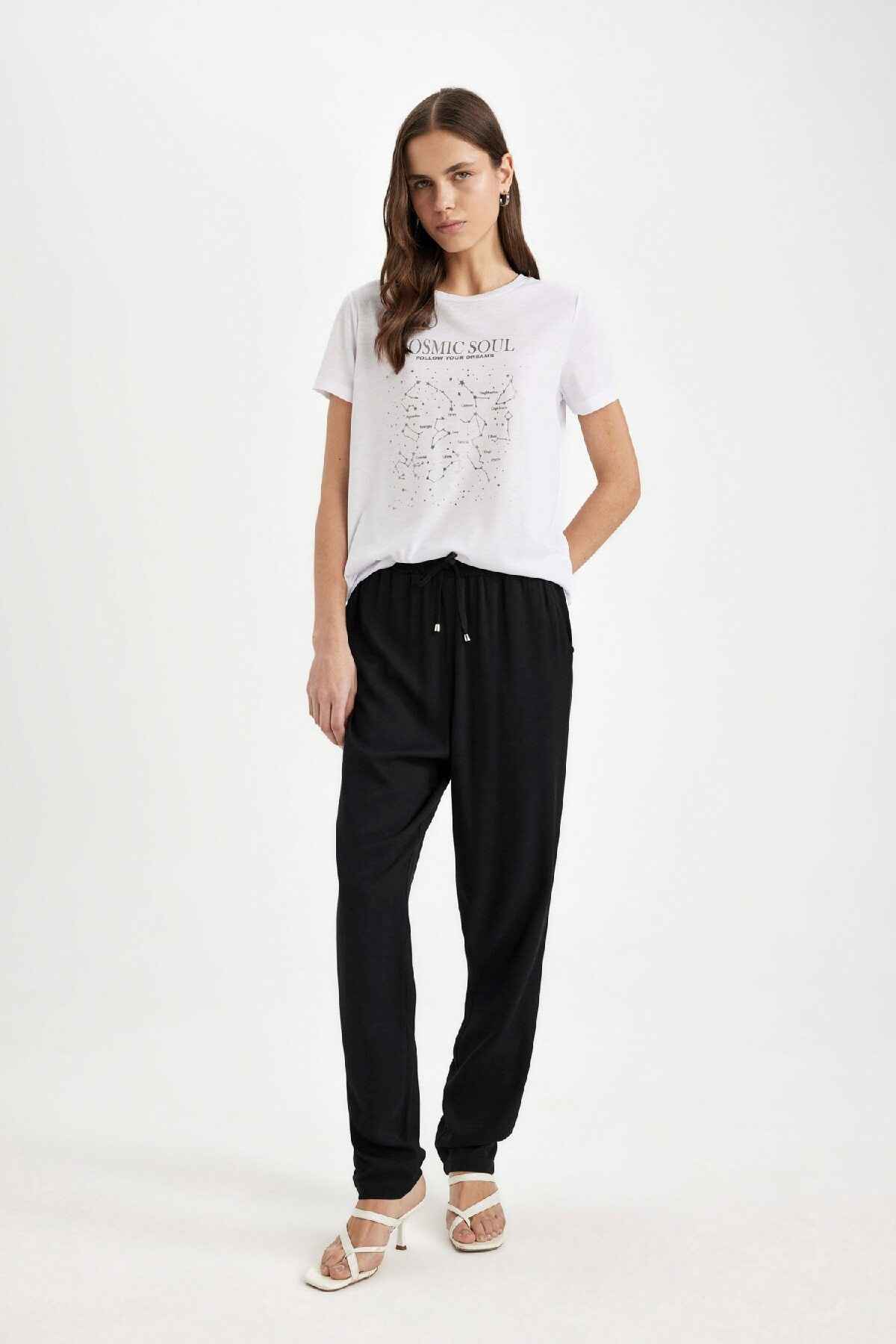 شلوار بلماندو کمر راست معمولی با جیب حرم