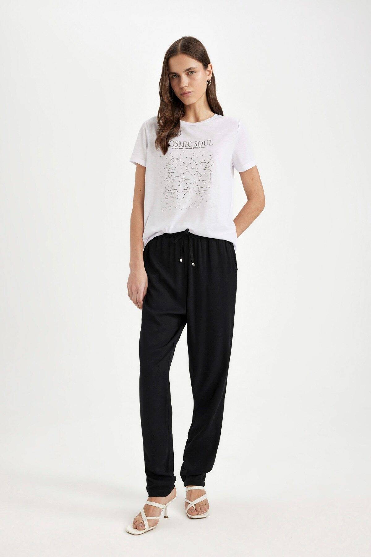 شلوار بلماندو کمر راست معمولی با جیب حرم