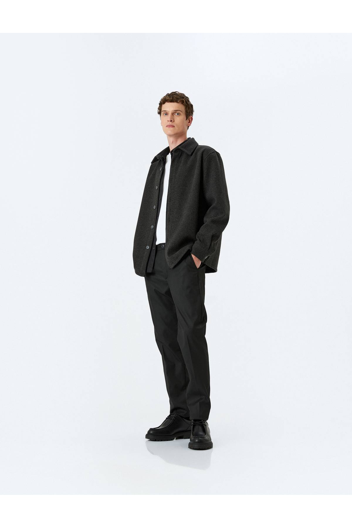 پیراهن آستین بلند ویسکوز ترکیبی