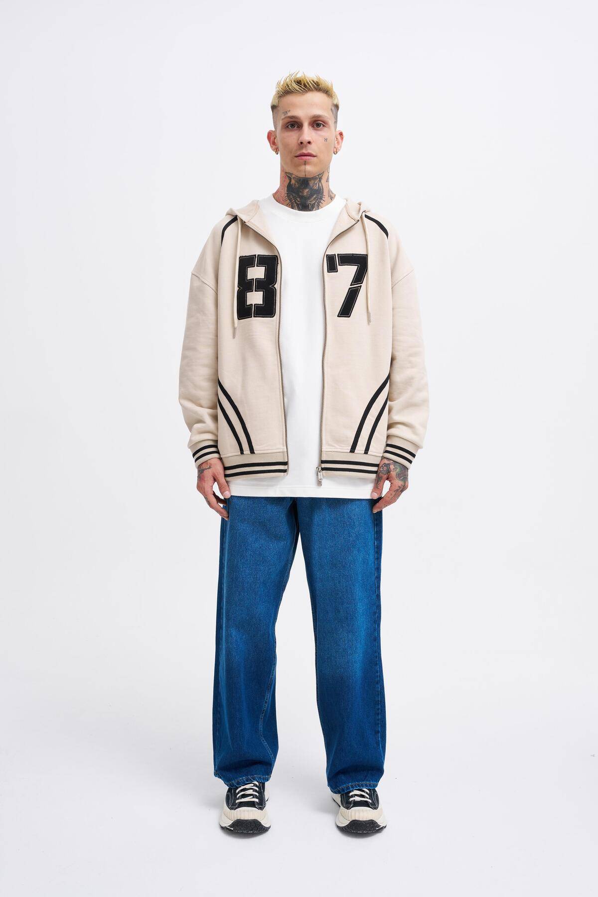 کت زیپ دار مشکی مردانه مدل 87