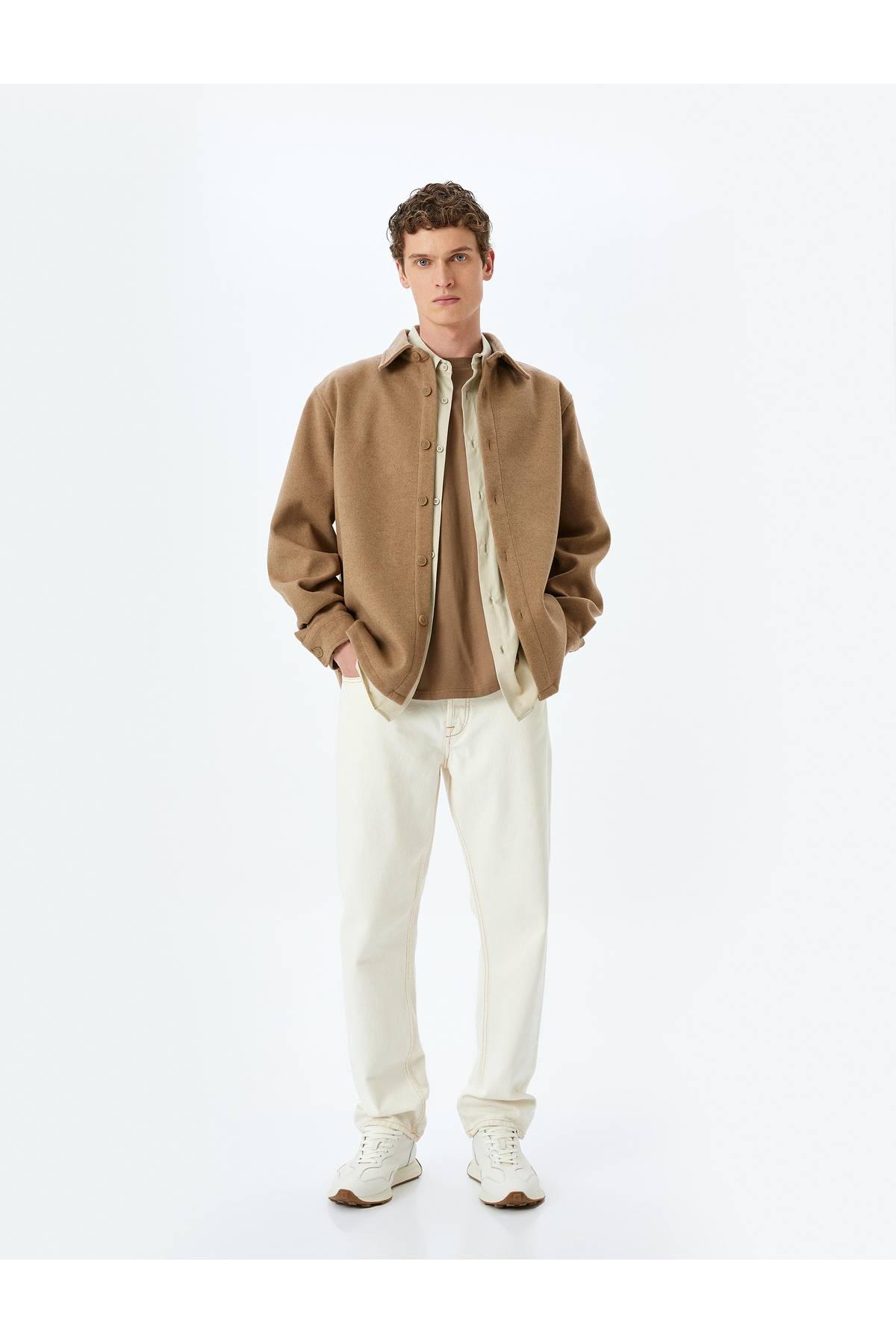 پیراهن آستین بلند ویسکوز ترکیبی