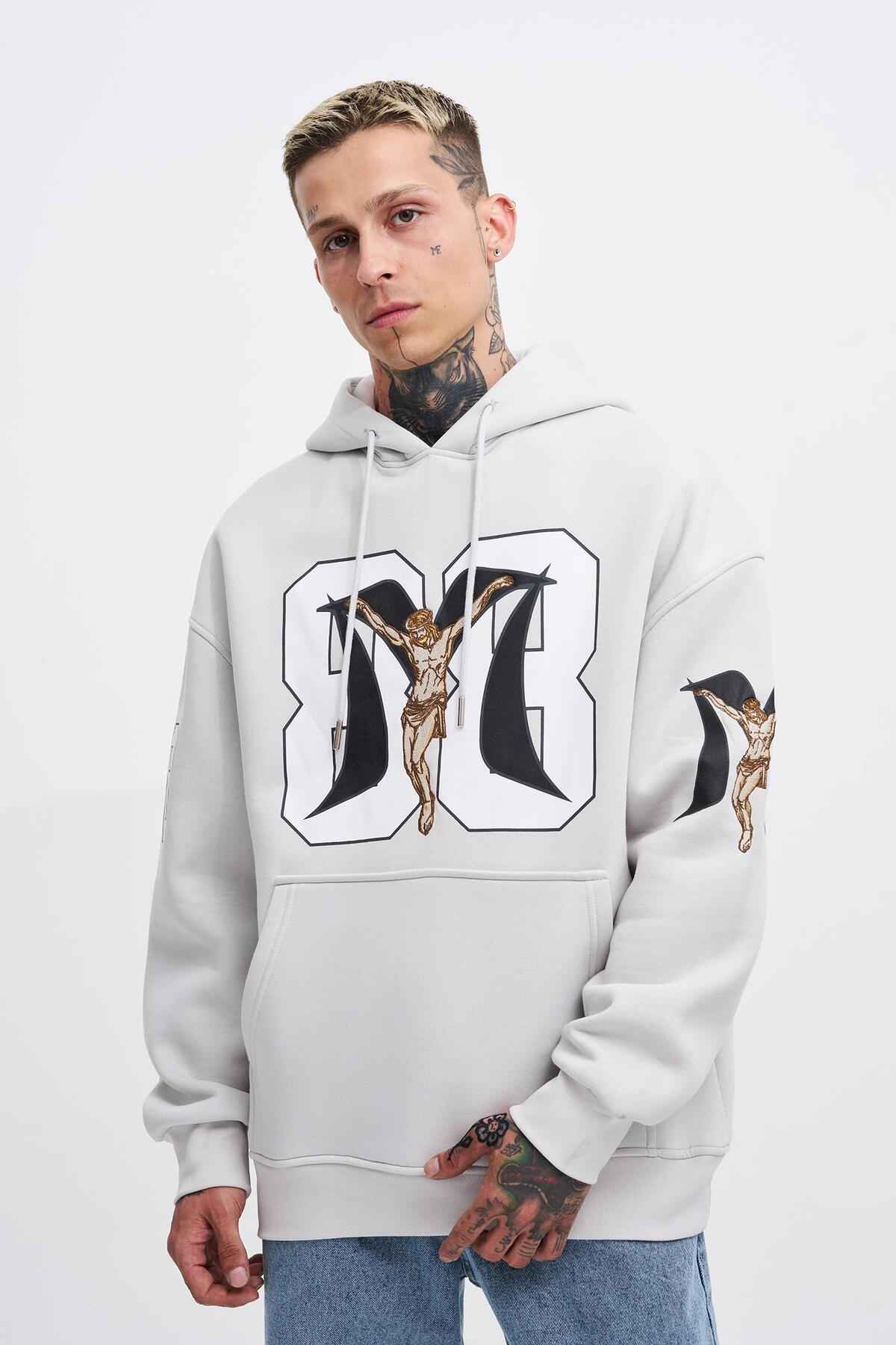 سویشرت مردانه 88 عیسی چاپ سایز بزرگ اکرو