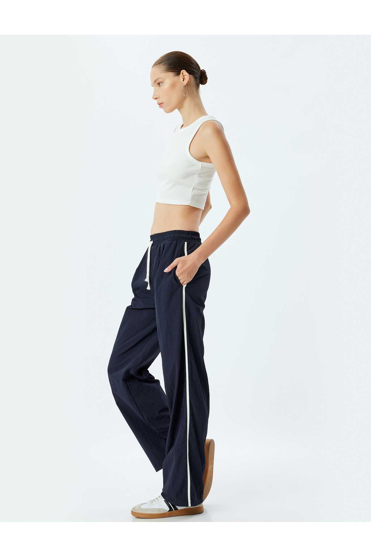 شلوار چتربازی شلوار کمر جزئیات جیب جیب