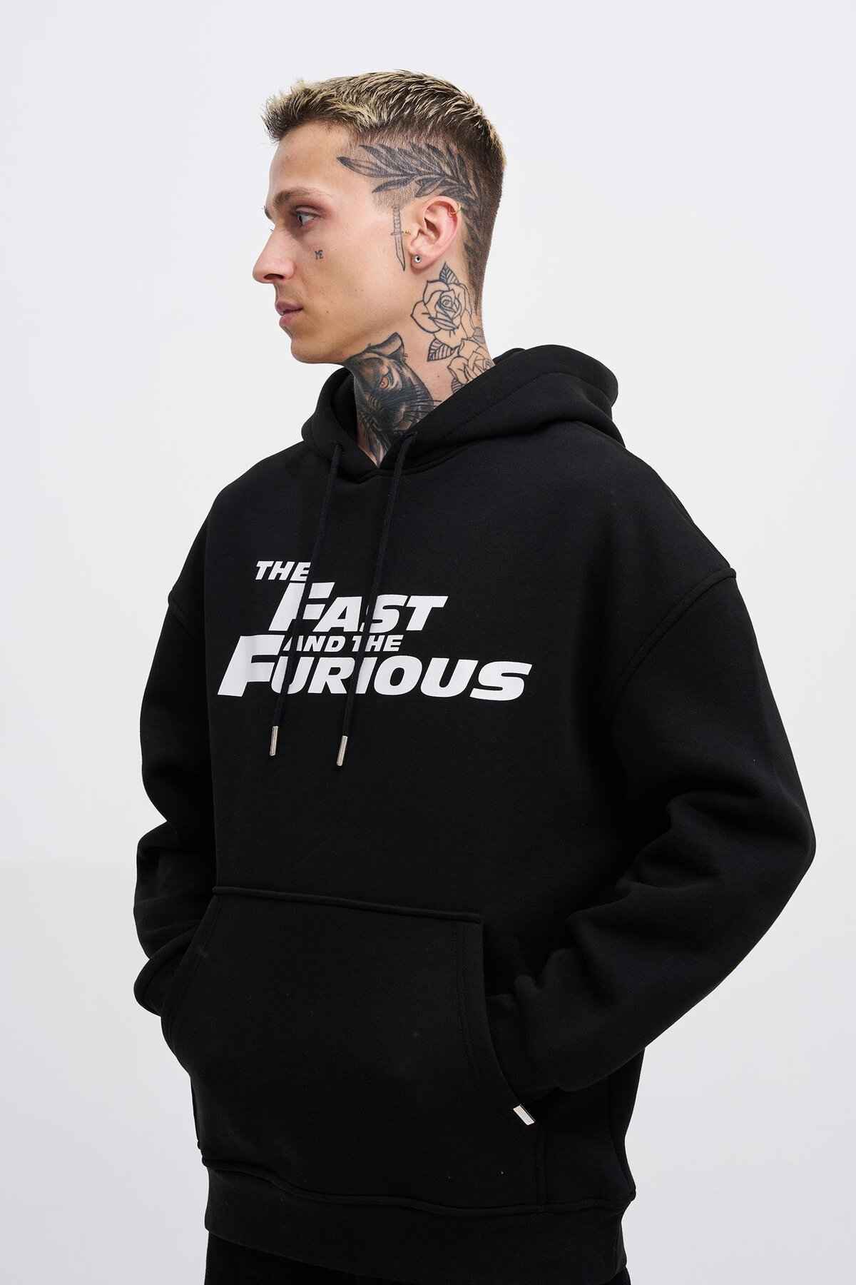 سویشرت مردانه اکرو سایز کلاهدار فست خشمگین