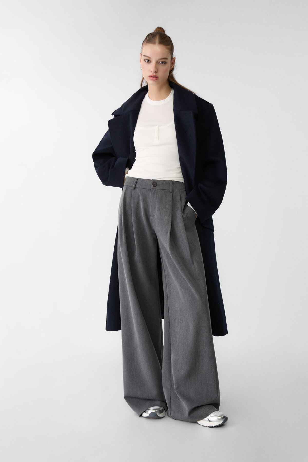 شلوار پارچه ای پاشی گسترده پودر