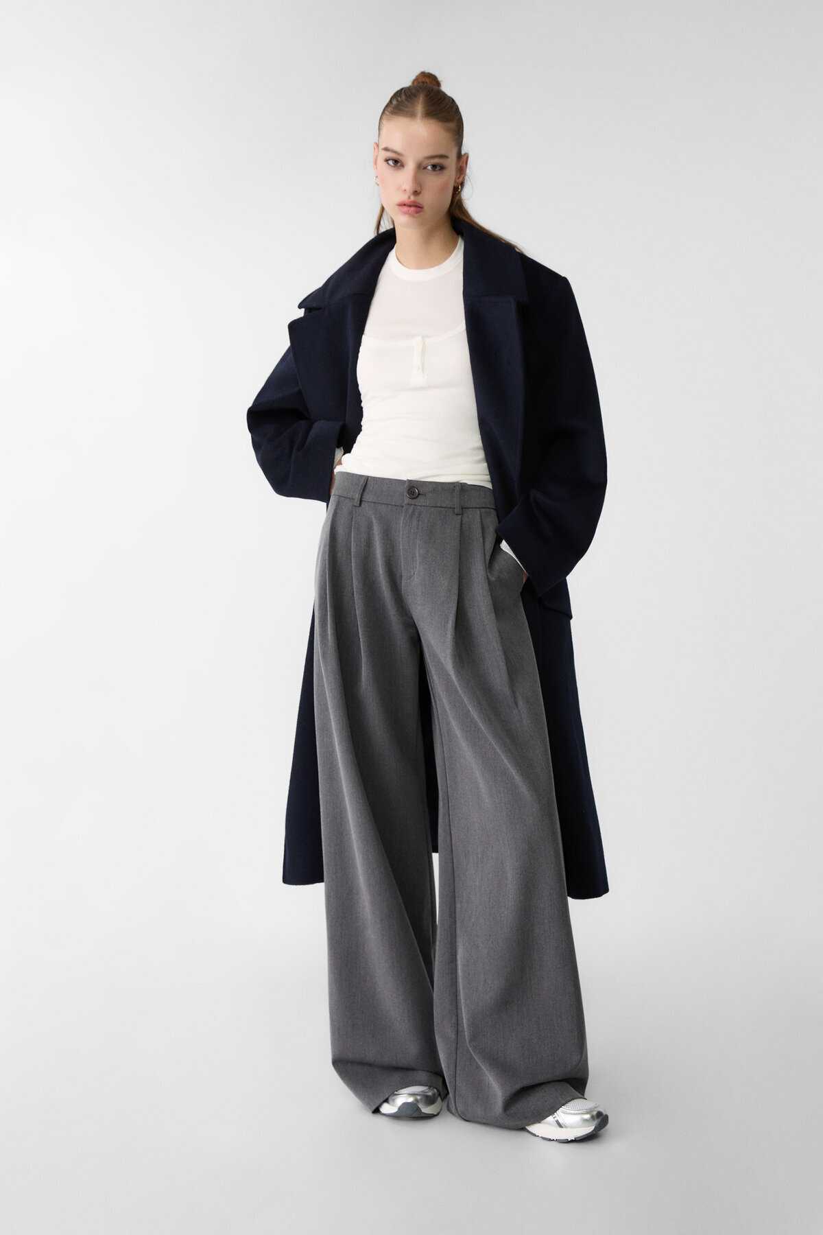 شلوار پارچه ای پاشی گسترده پودر