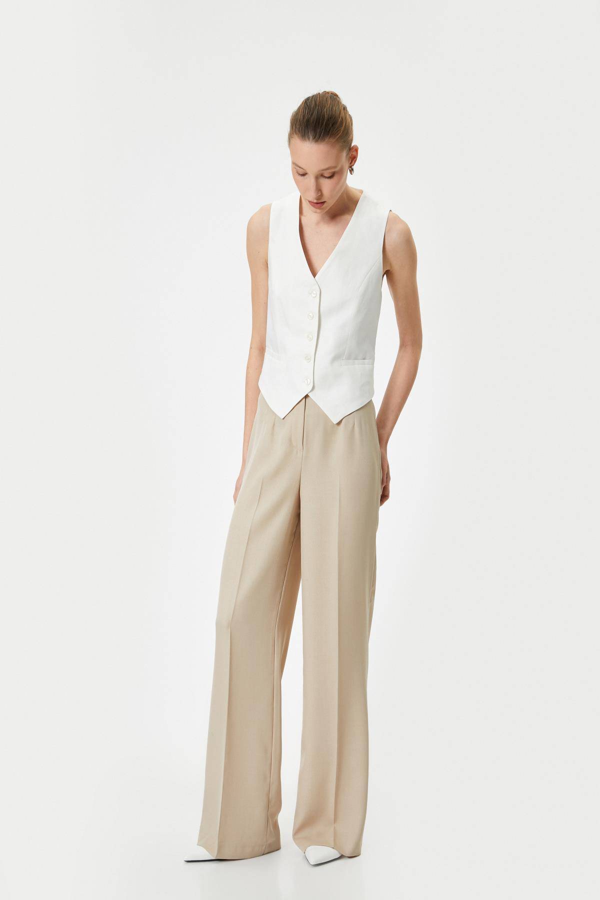 شلوار گشاد Palazzo کمر بلند