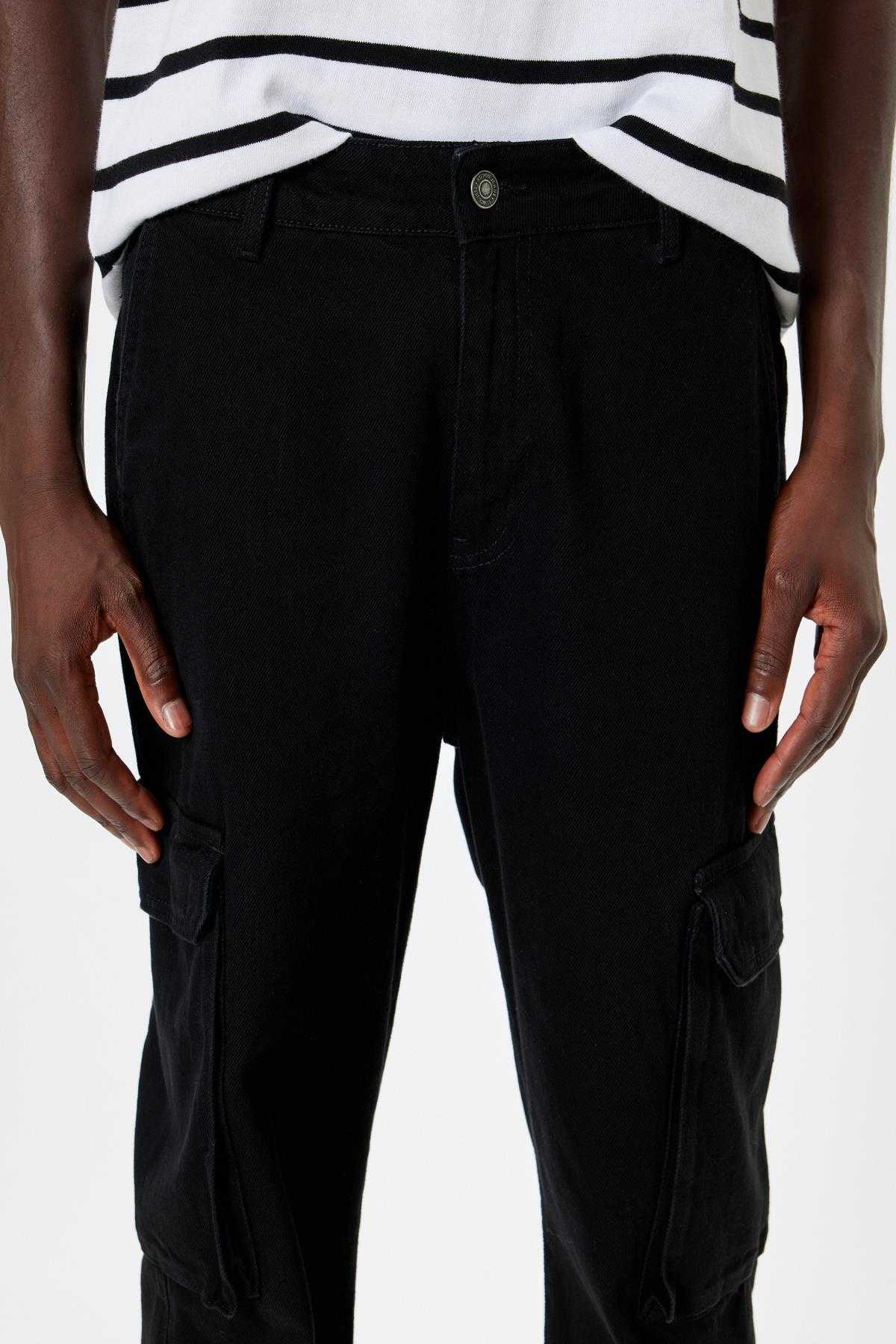 جیب شلوار جین پنبه ای دقیق جیب