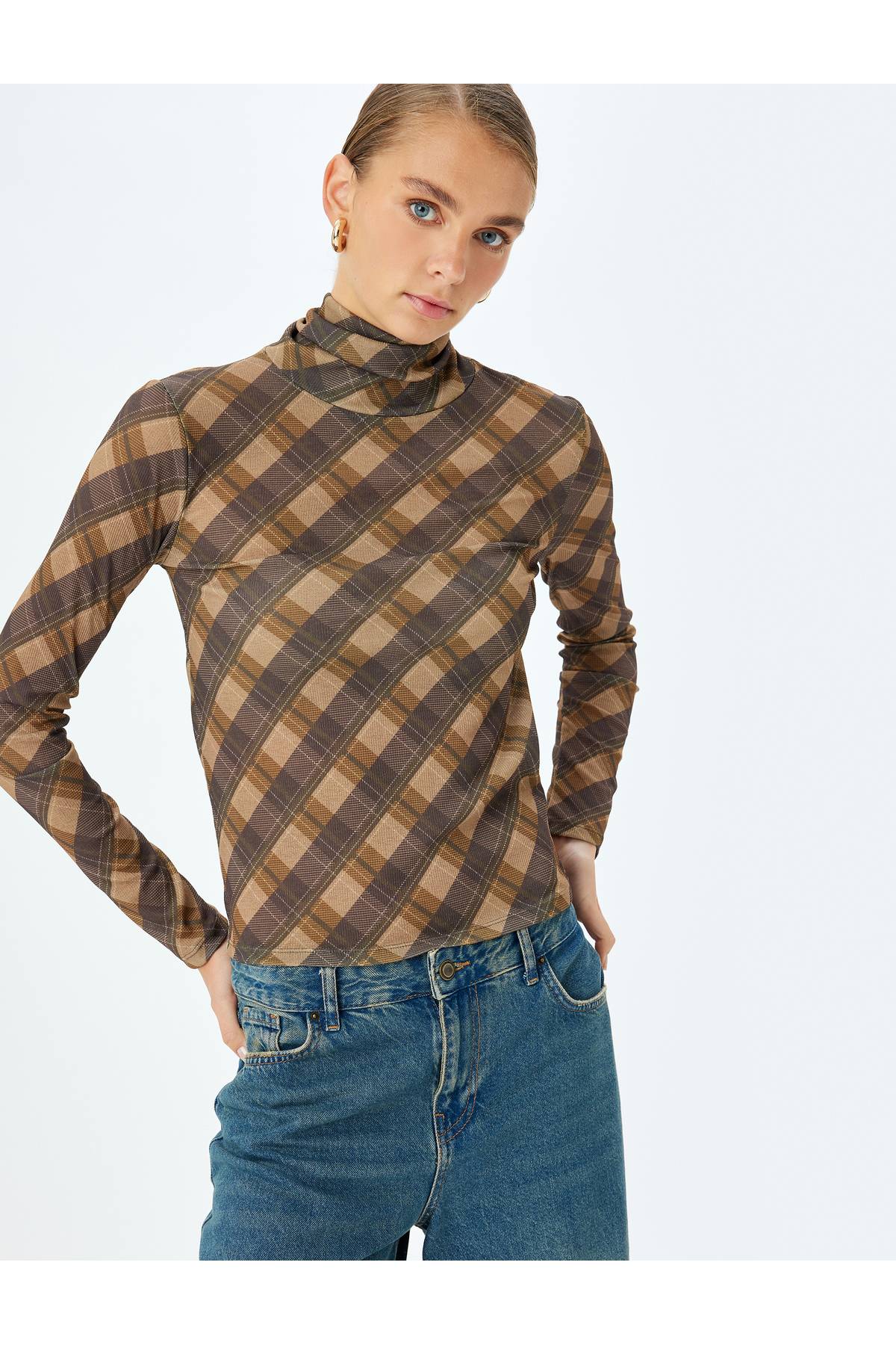 بلوز آستین بلند آستین قرمز آستین بلند