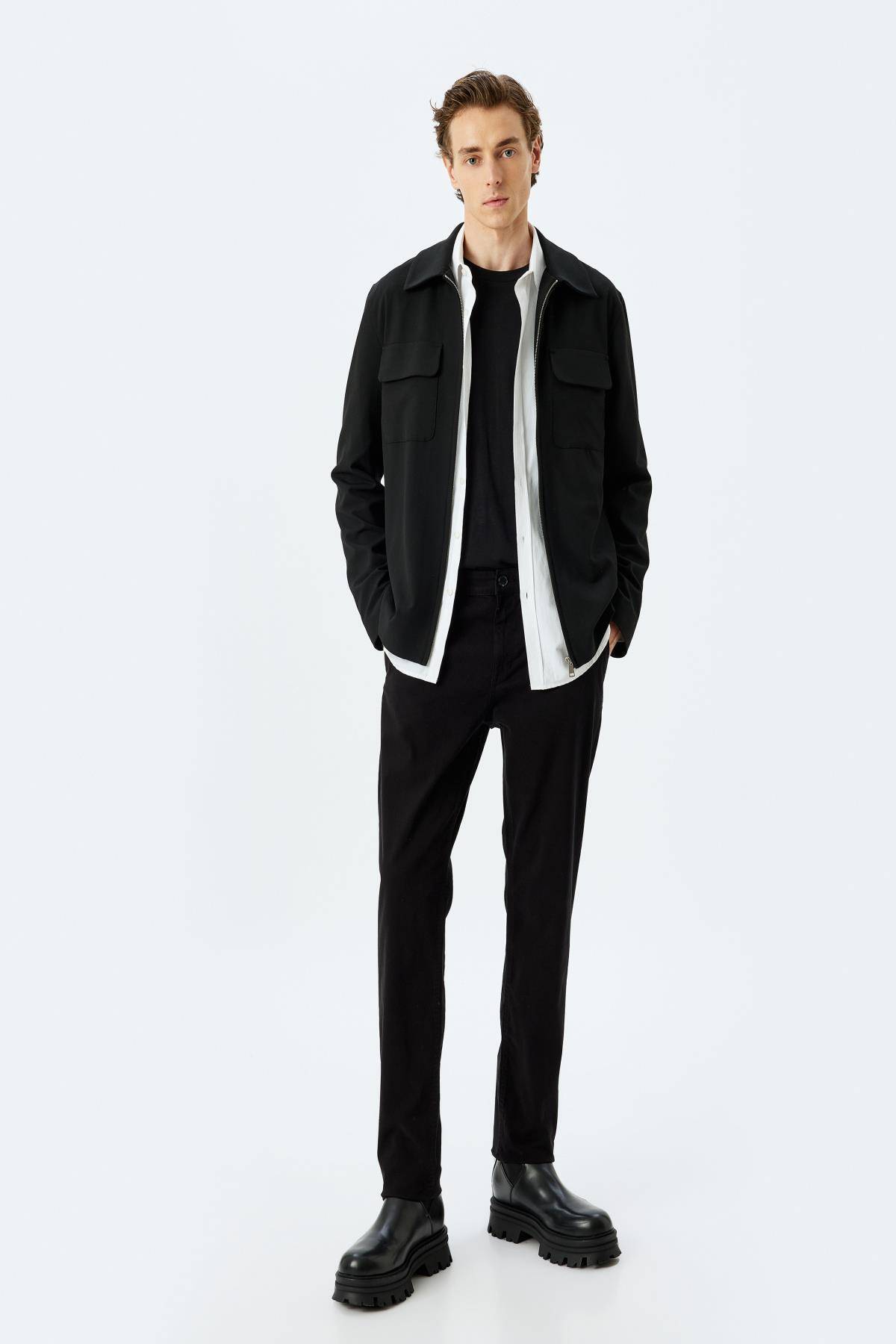 شلوار گاباردین نخی باریک