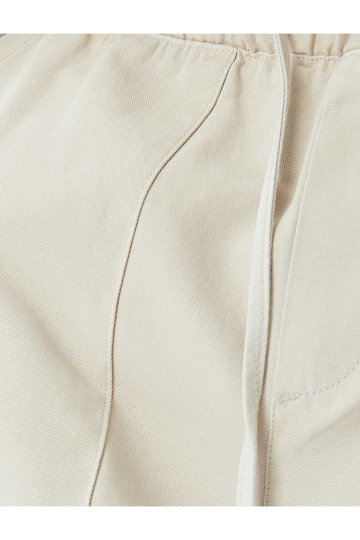 کمر فاقد جزئیات جیب شلوار پنبه چینو