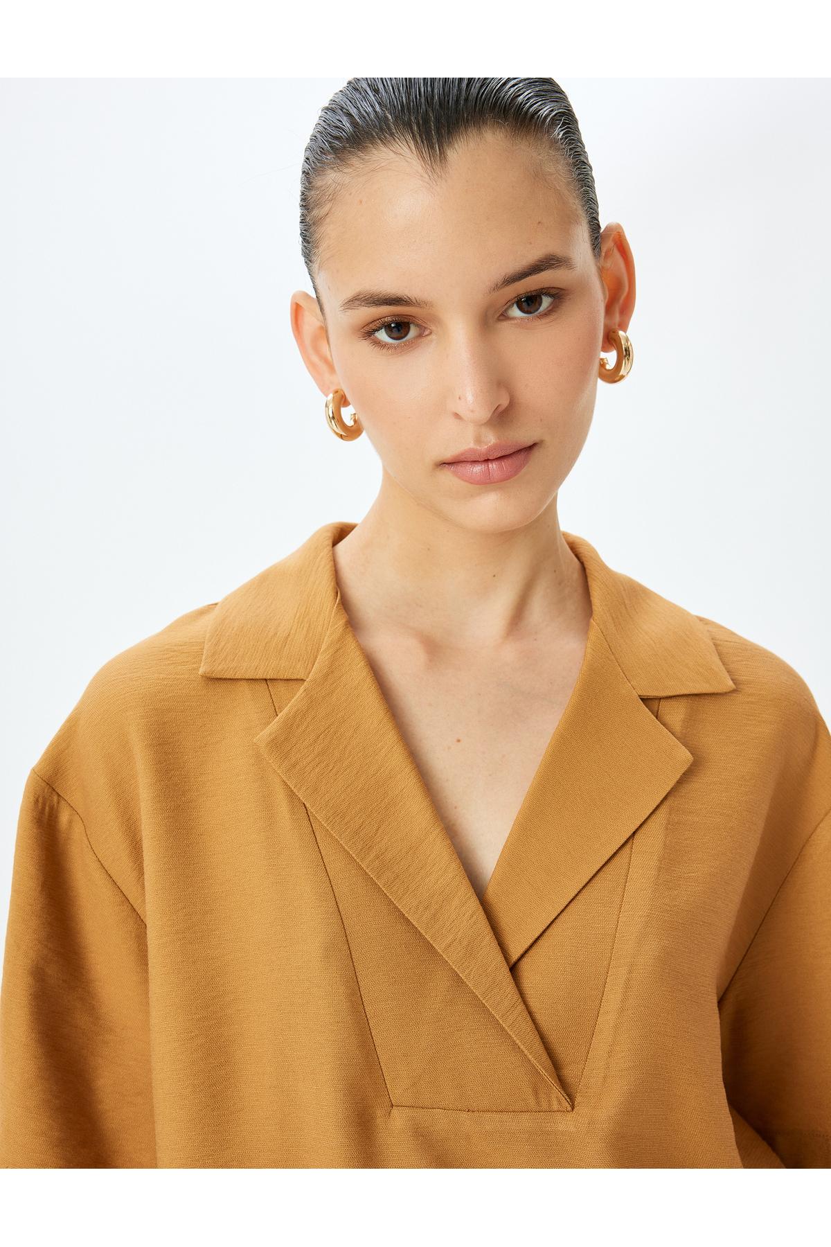 آستین کوتاه ویسکوز ، بلوز یاکا قطب قطبی