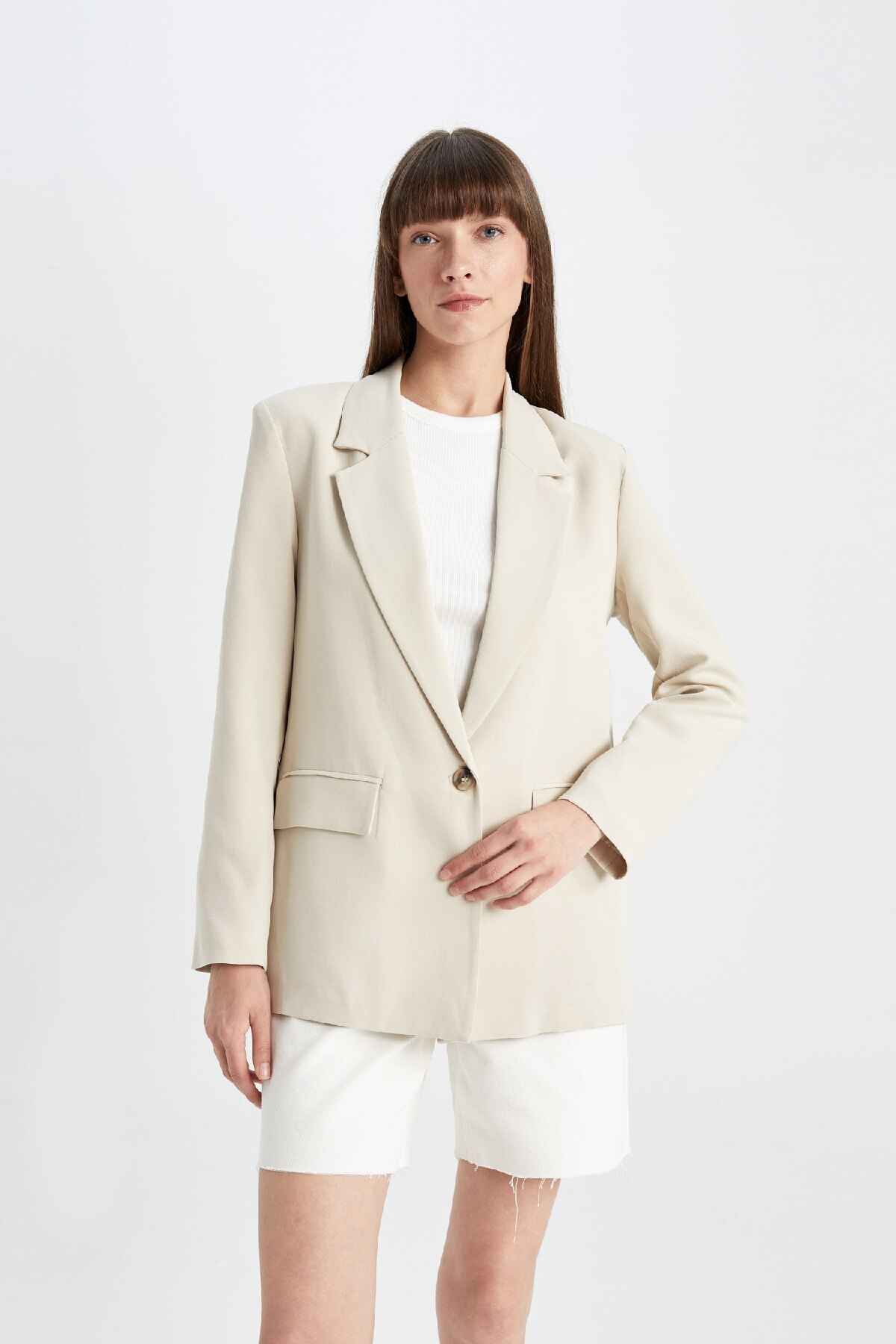 کاپشن کتانی ترکیبی اور سایز فیت