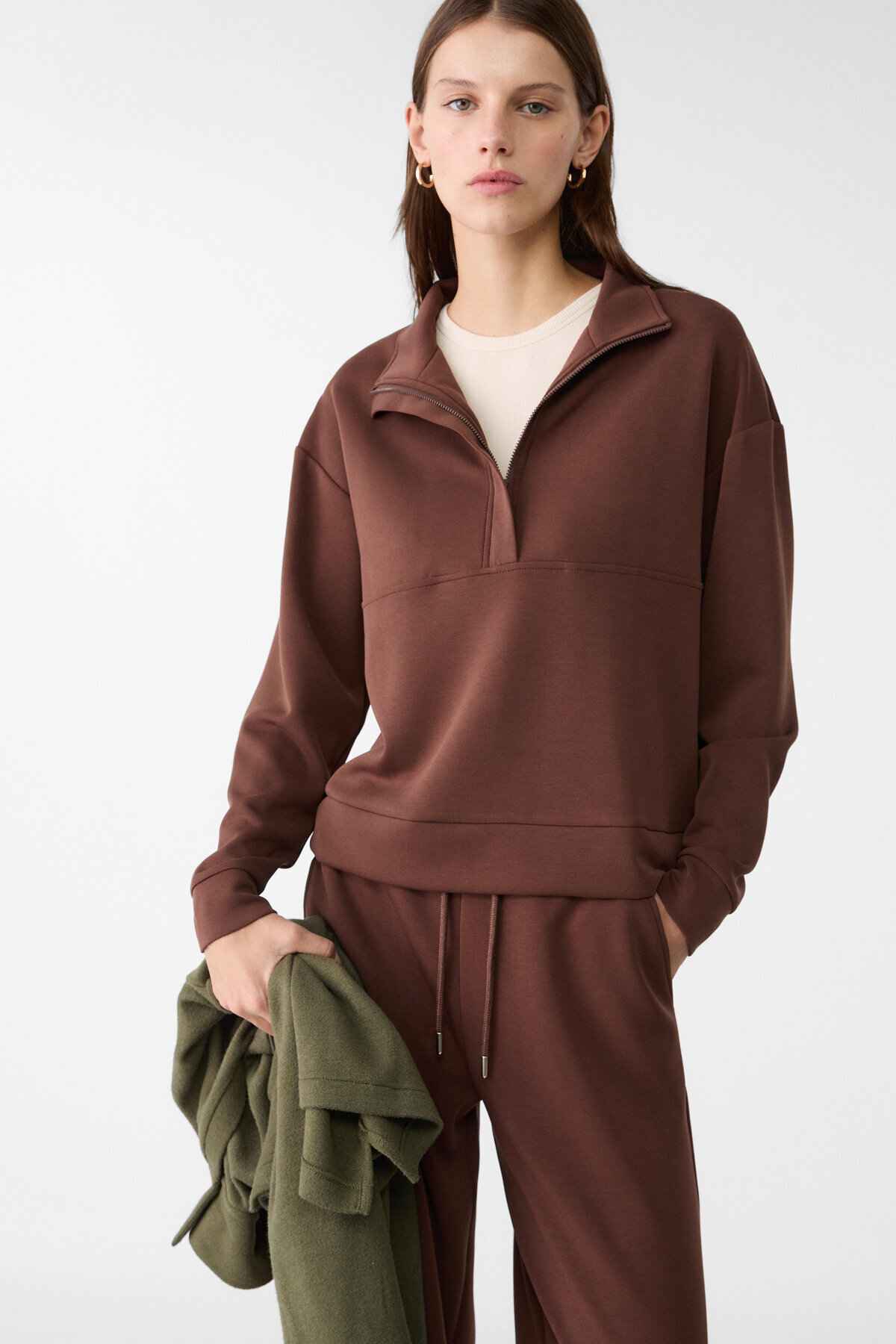 سویشرت نرم و زیپ دار