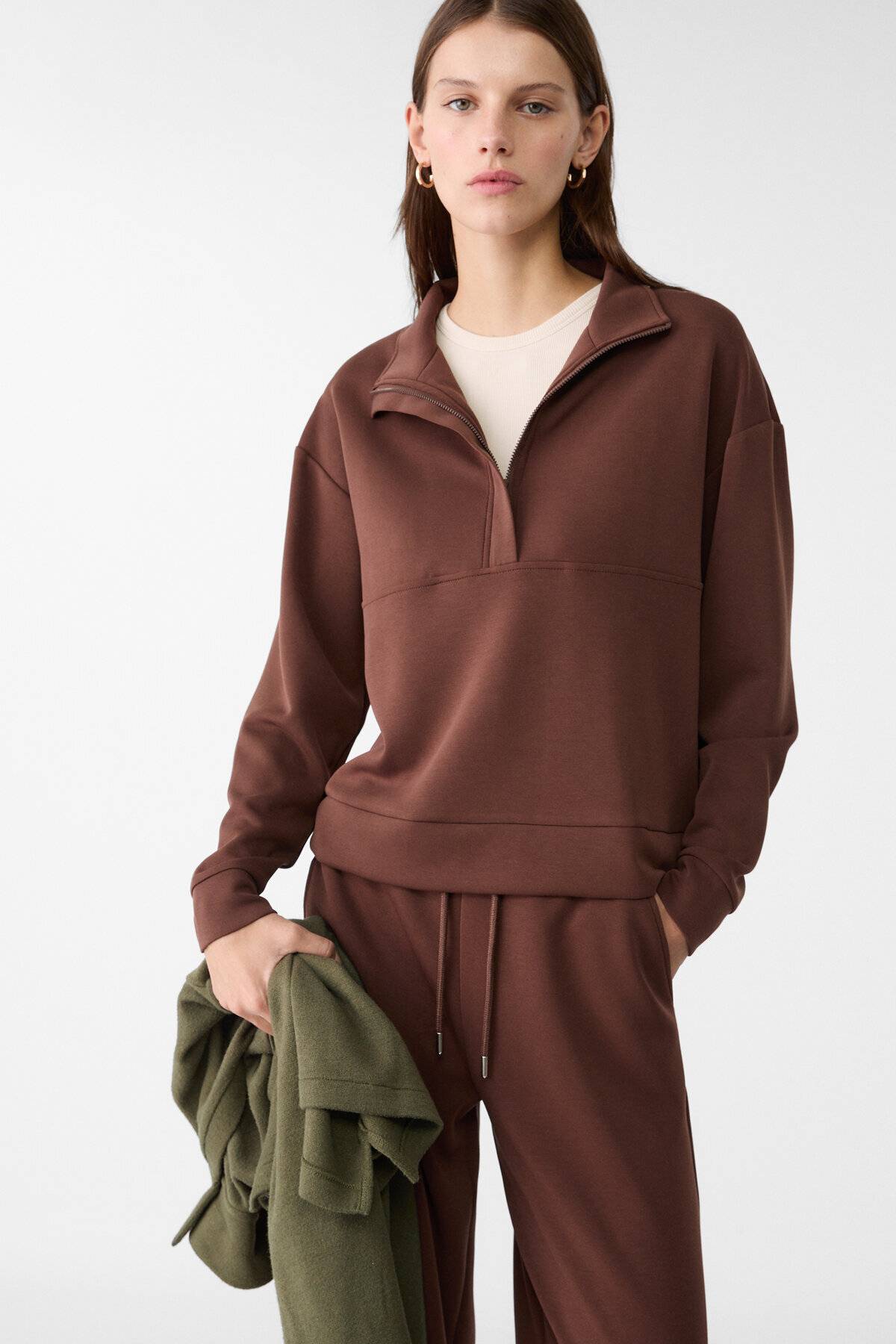 سویشرت نرم و زیپ دار