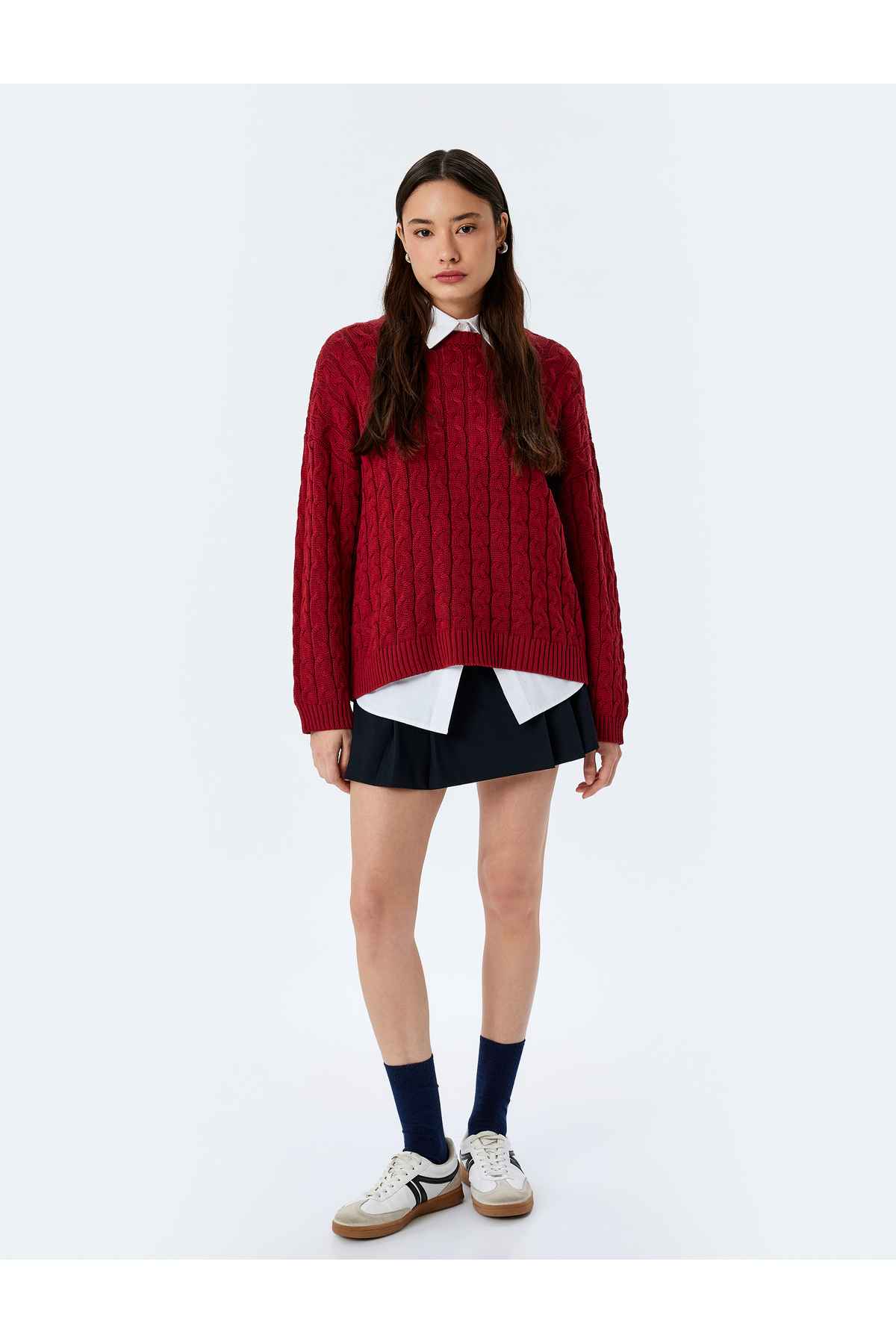 لباس پوششی بافته یقه یقه بزرگ ژاکت ژاکت بزرگ