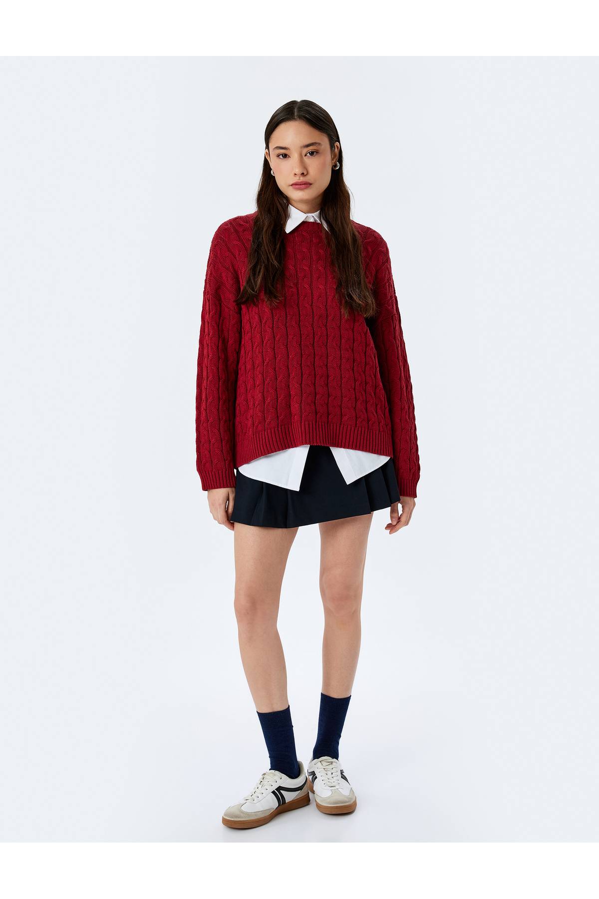 لباس پوششی بافته یقه یقه بزرگ ژاکت ژاکت بزرگ