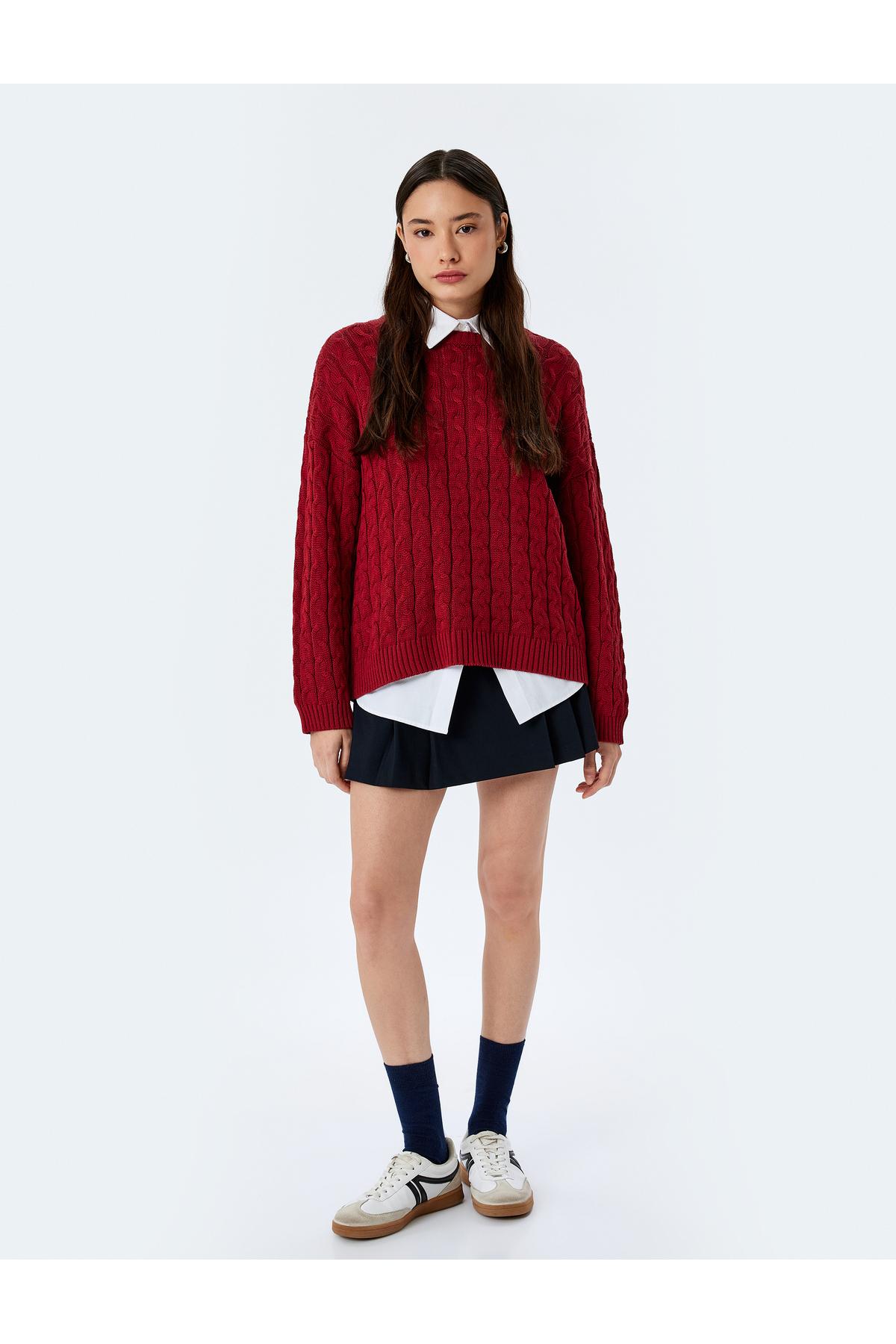 لباس پوششی بافته یقه یقه بزرگ ژاکت ژاکت بزرگ