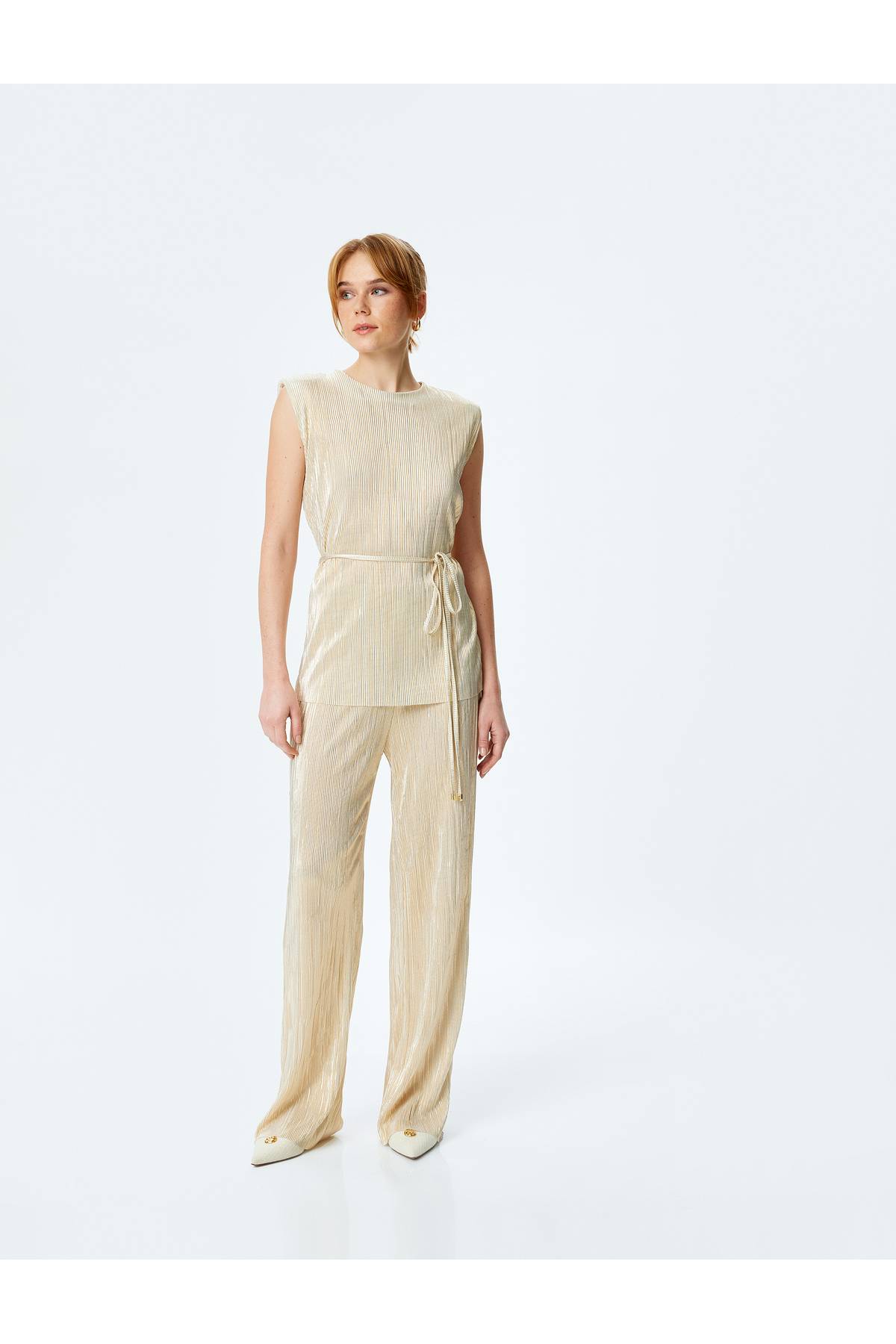 کمر کم کمر بلند و شلوار Pilise Palazzo