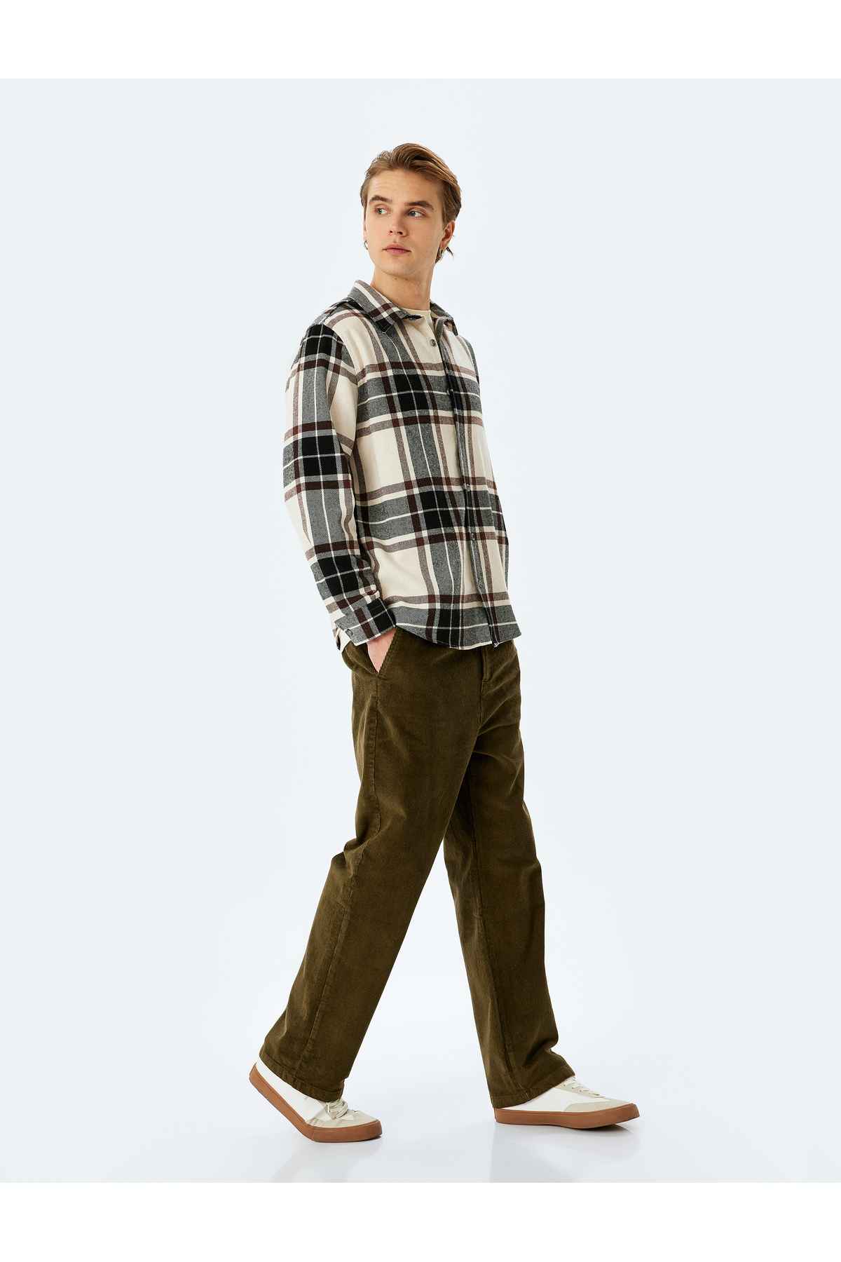 شلوار مخملی جیب جیب چونو مناسب بالون