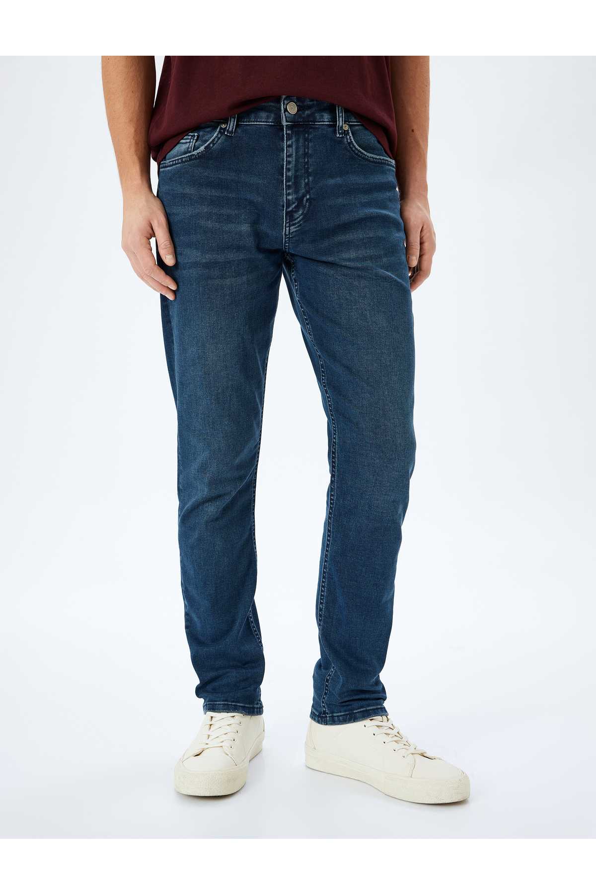 شلوار جین باریک و کمر نرم کمر - برد ژان