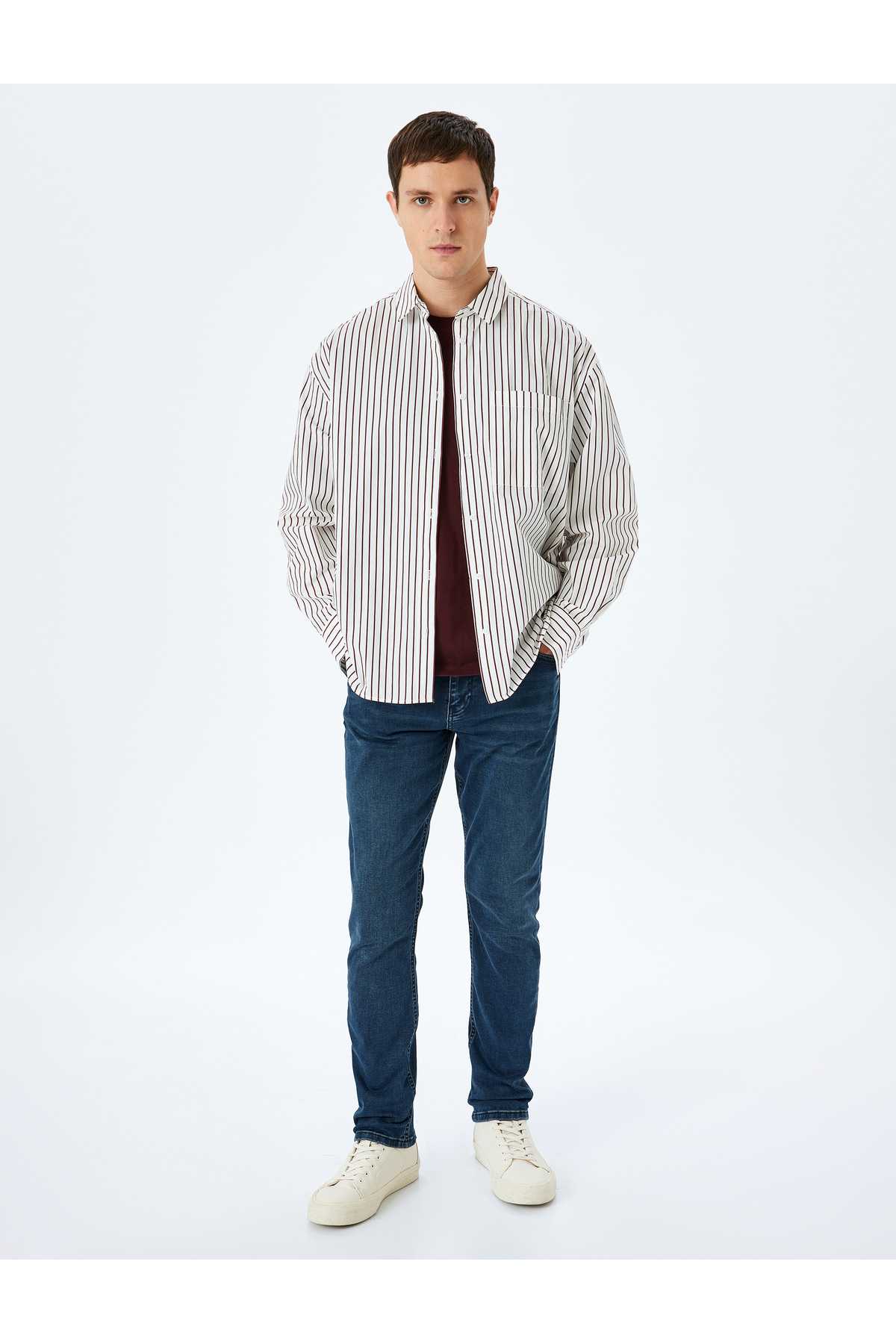 شلوار جین باریک و کمر نرم کمر - برد ژان