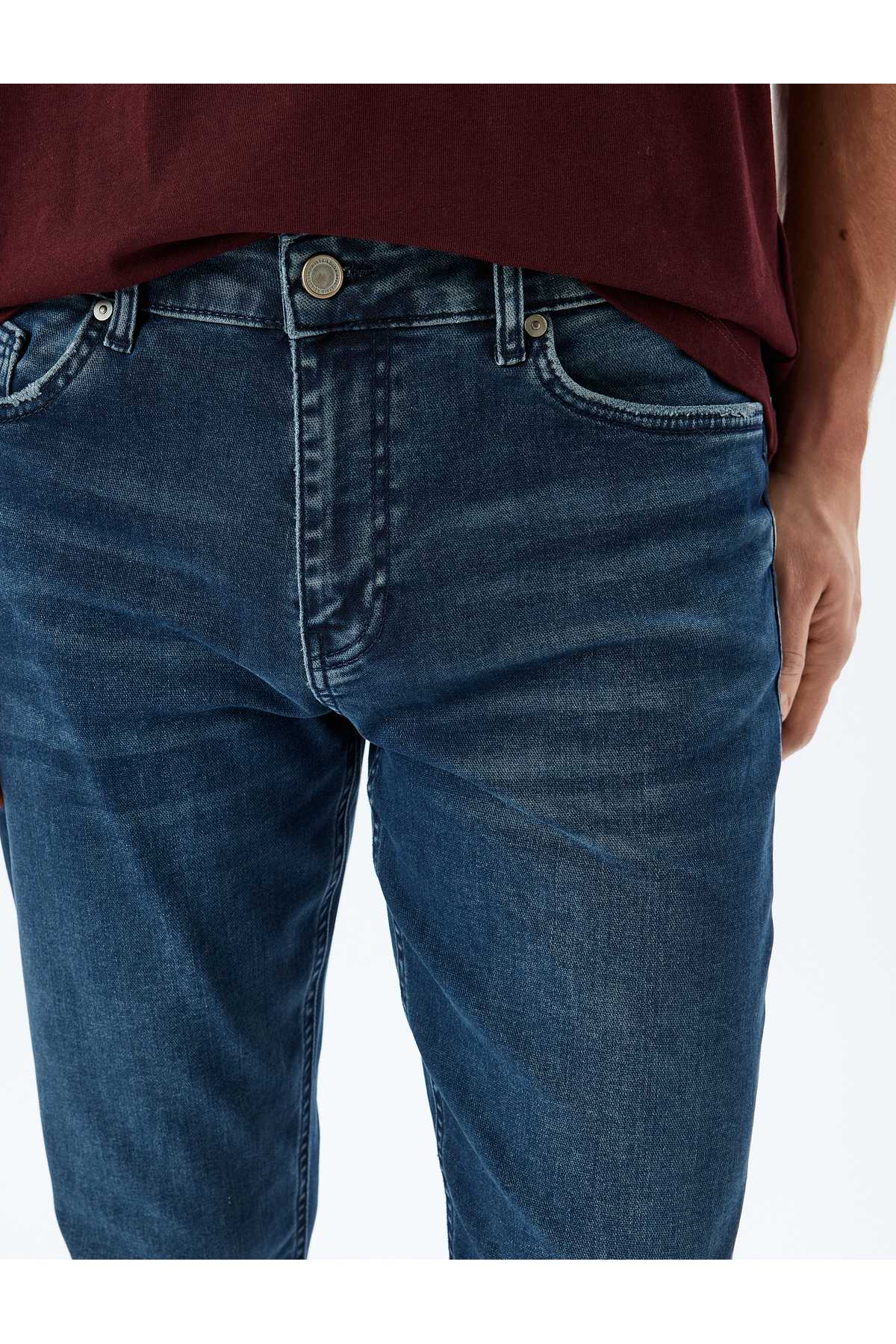 شلوار جین باریک و کمر نرم کمر - برد ژان