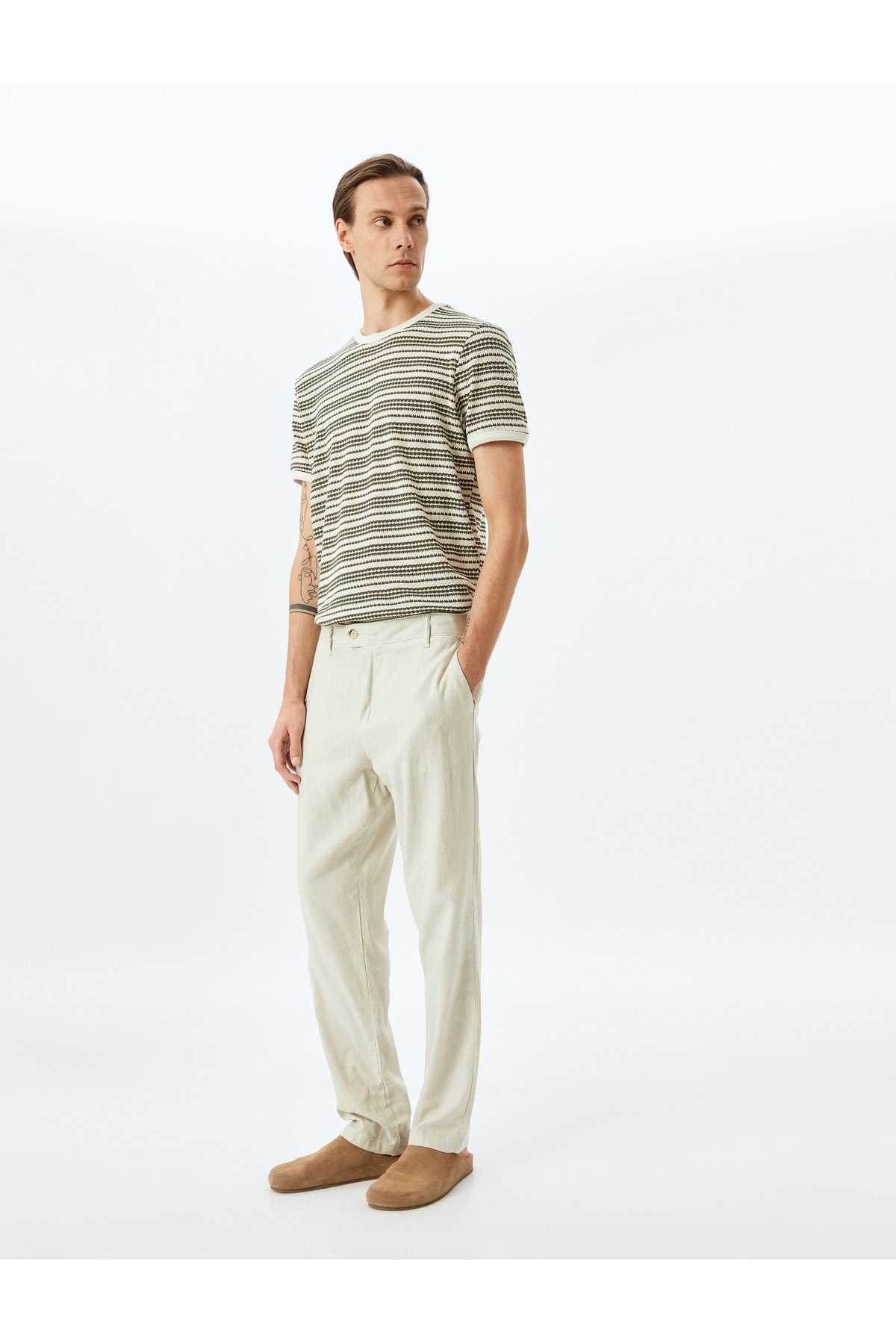 یقه دوچرخه کوتاه پنبه آستین کوتاه مخلوط T -shirt