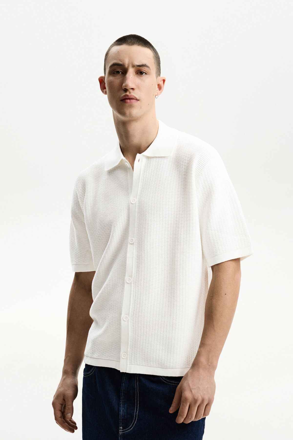 پیراهن بافتی و کوتاه