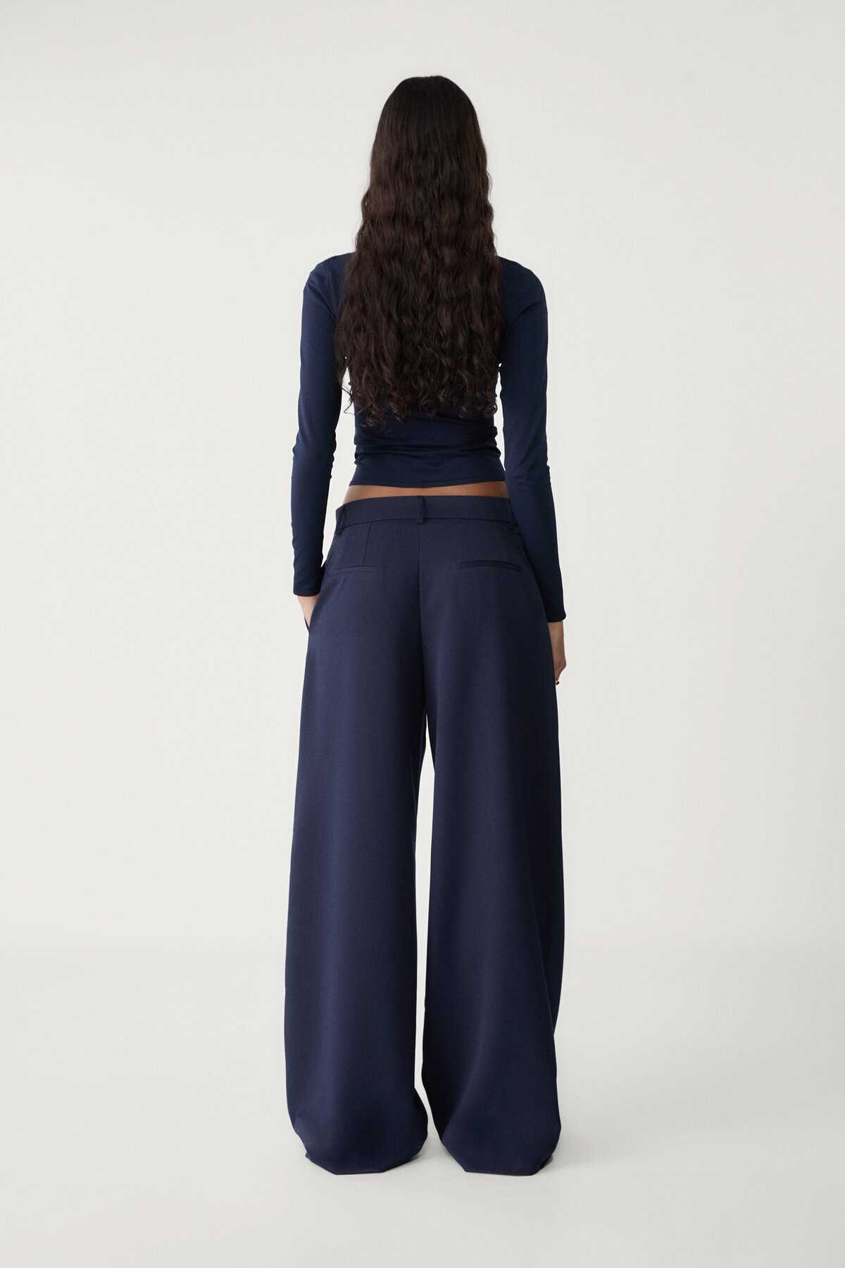 شلوار پارچه ای پاشی گسترده پودر