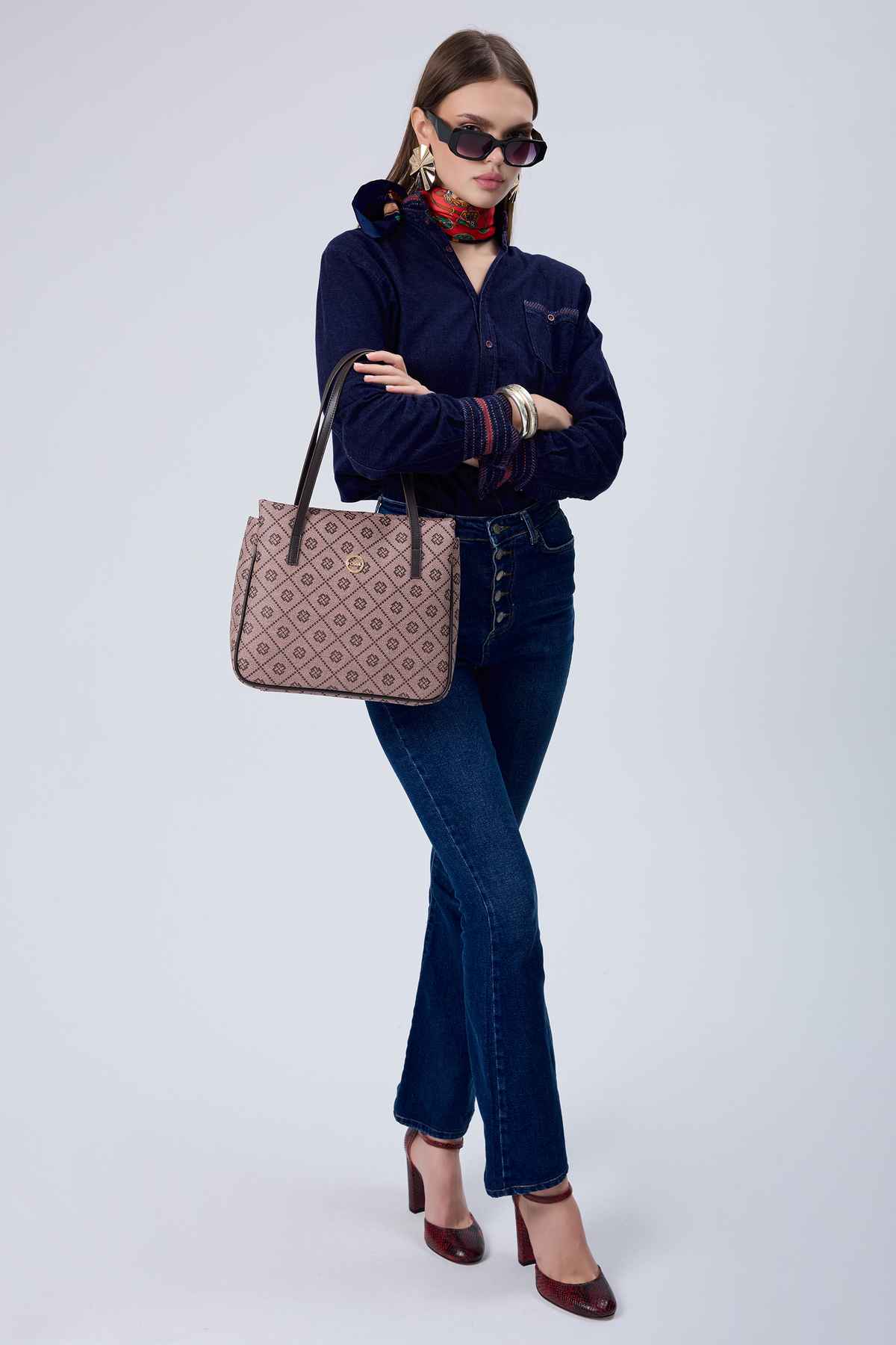 کیف دستی زن طلایی 05FO25Y5035