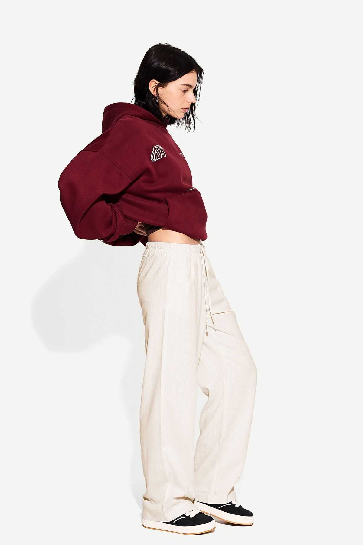 شلوار لاستیکی مخلوط و کمر